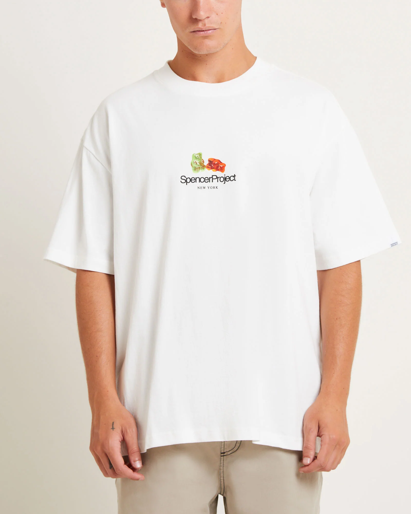 Gummies Short Sleeve T-Shirt in White - Image 5