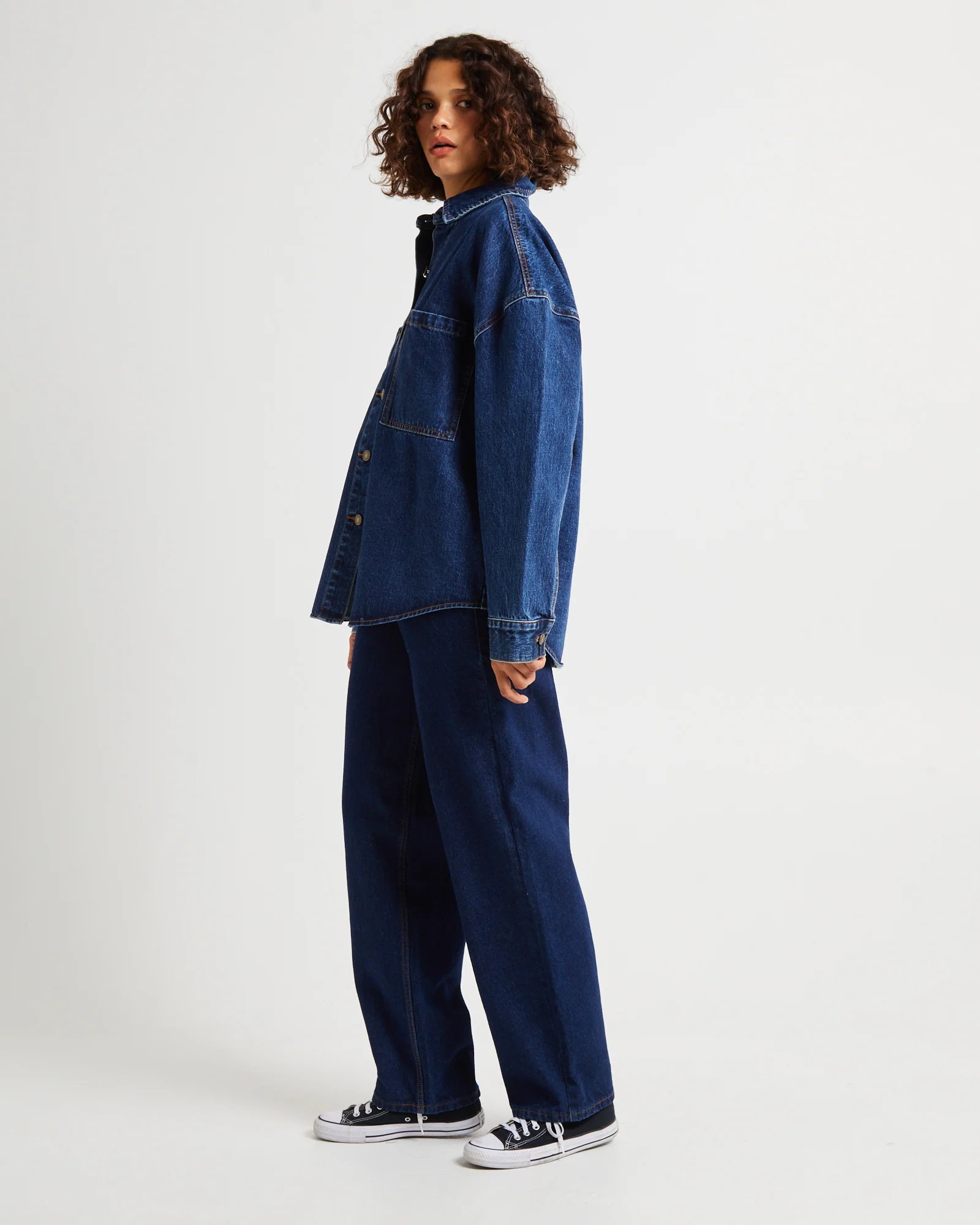 Hailey Denim Shirt Jacket - Image 4