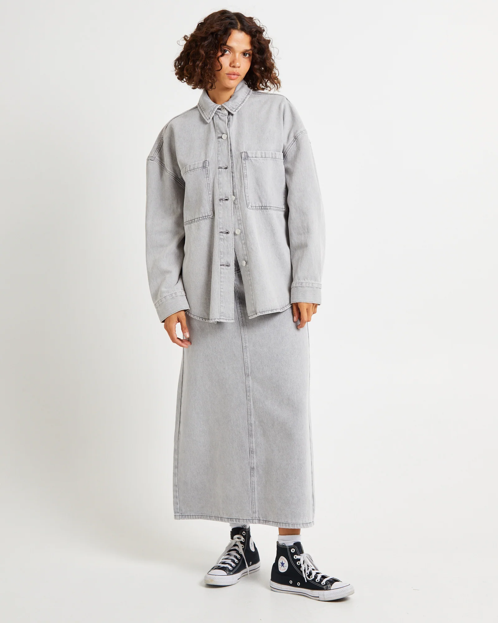 Hailey Denim Shirt Jacket - Image 3