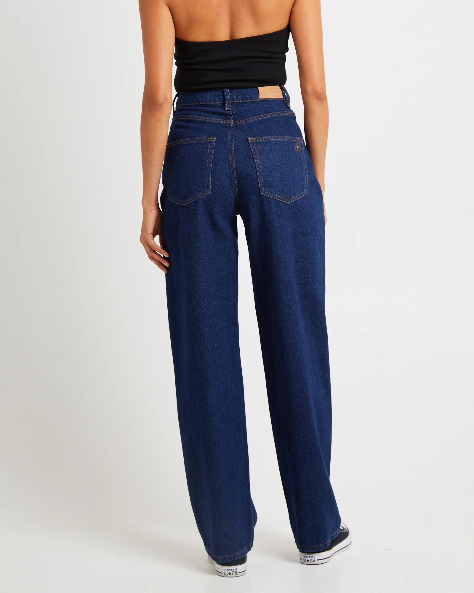 Hailey High Rise Baggy Jeans Ink Blue - Image 2
