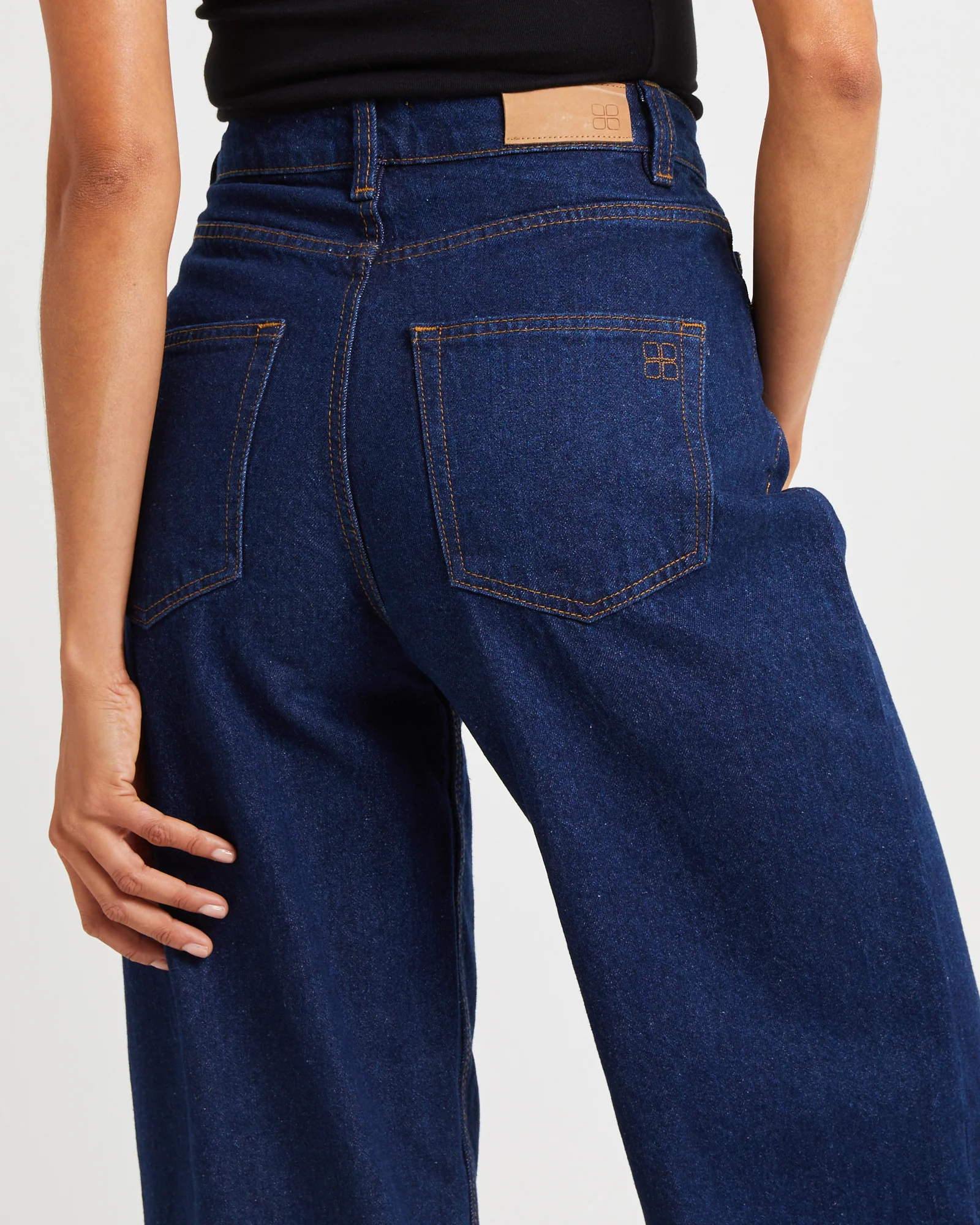 Hailey High Rise Baggy Jeans Ink Blue - Image 5