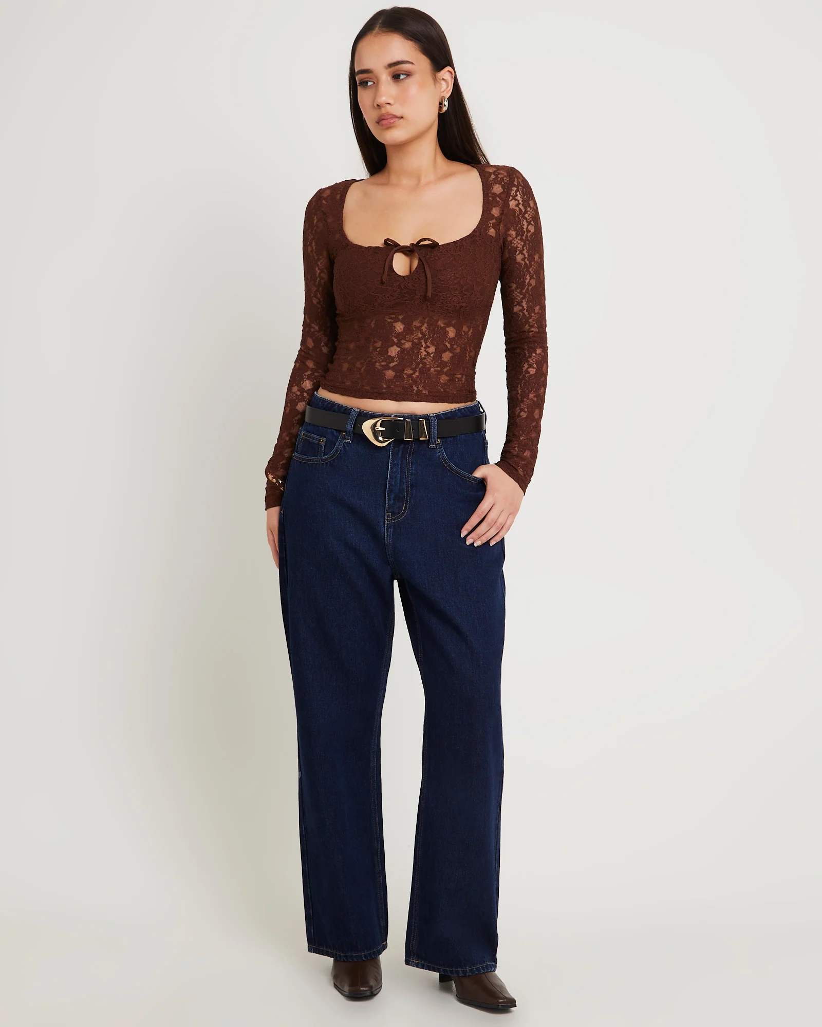Hailey Long Sleeve Lace Top - Image 3
