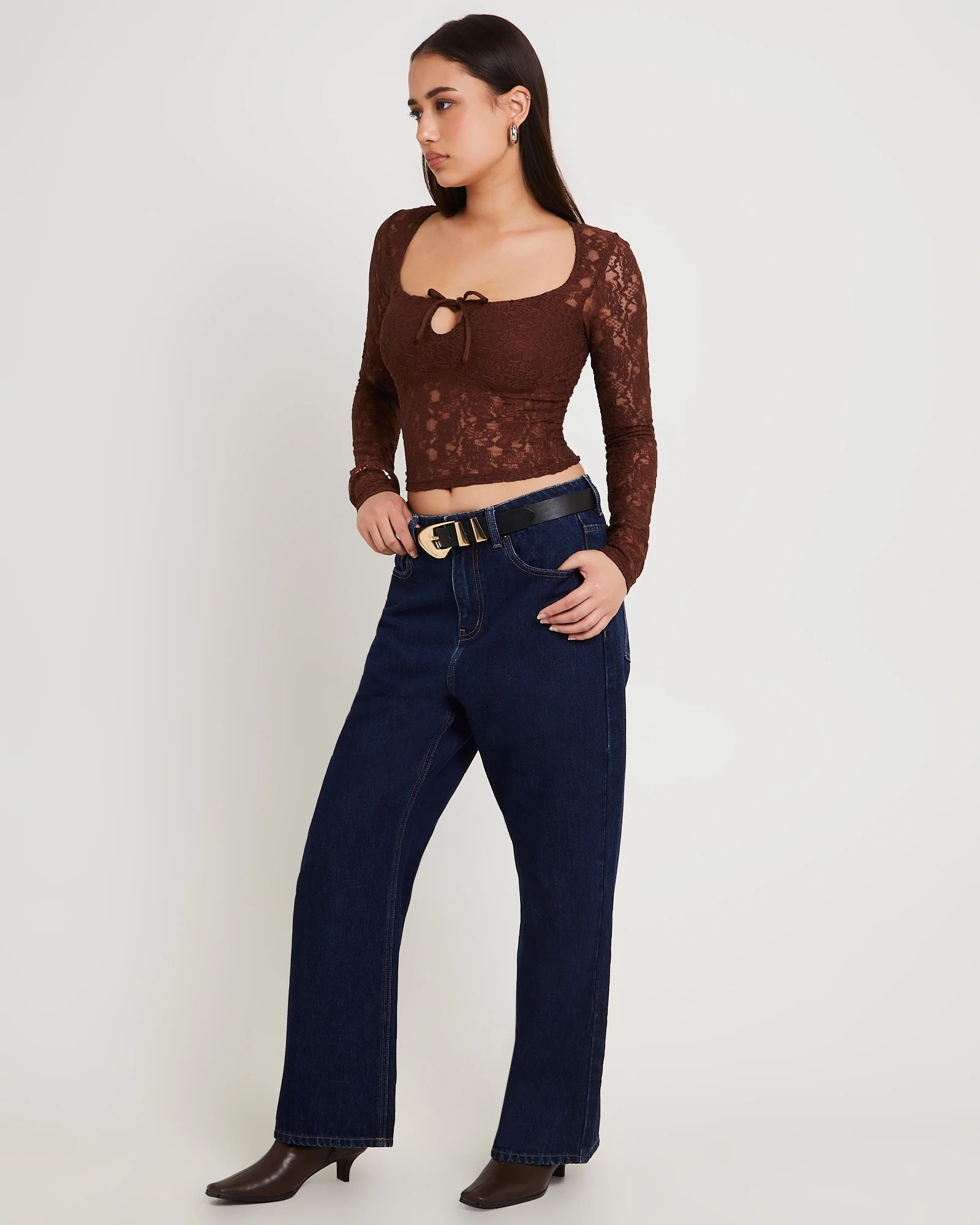 Hailey Long Sleeve Lace Top - Image 4