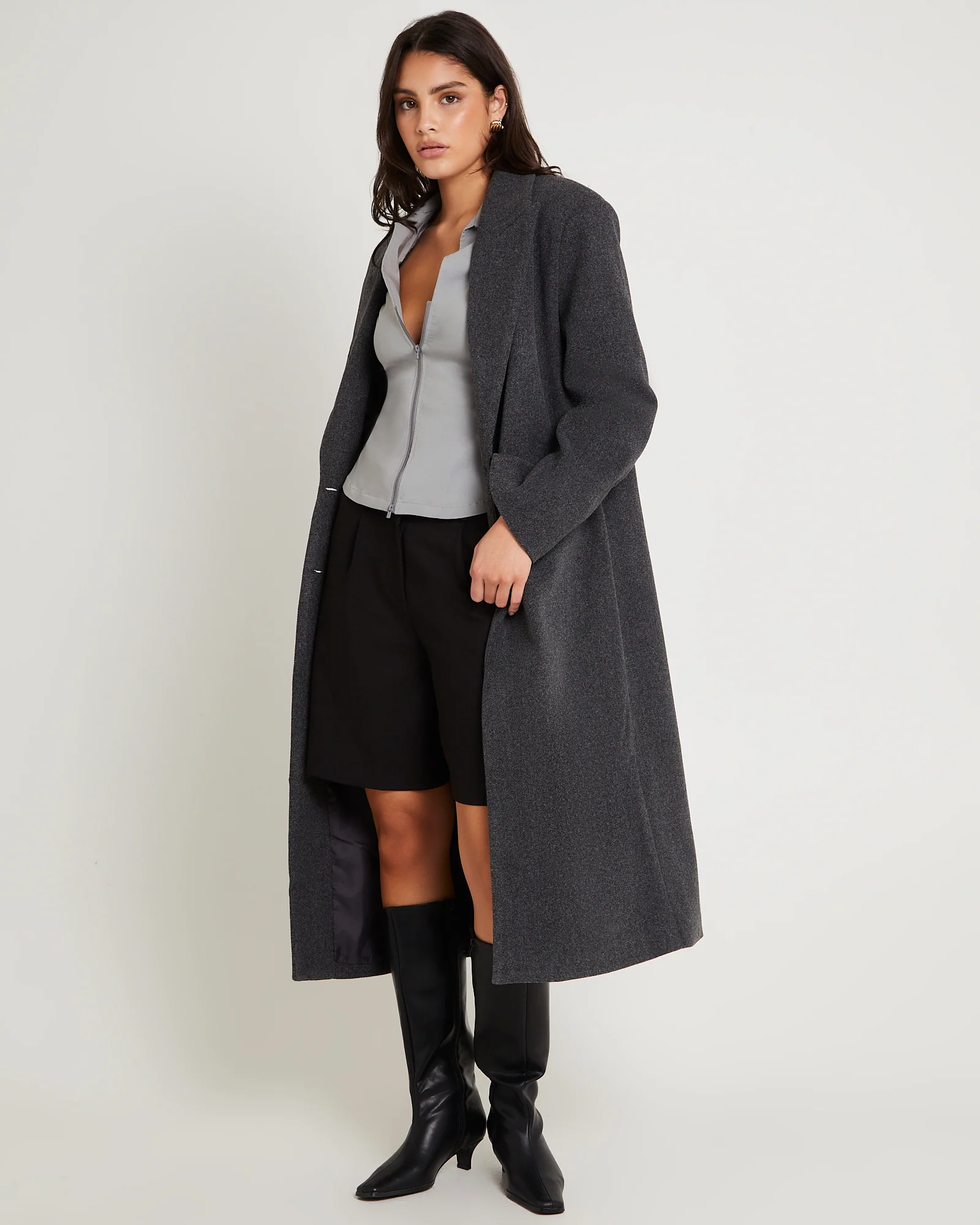 Hailey Melton Oversized Coat - Image 4