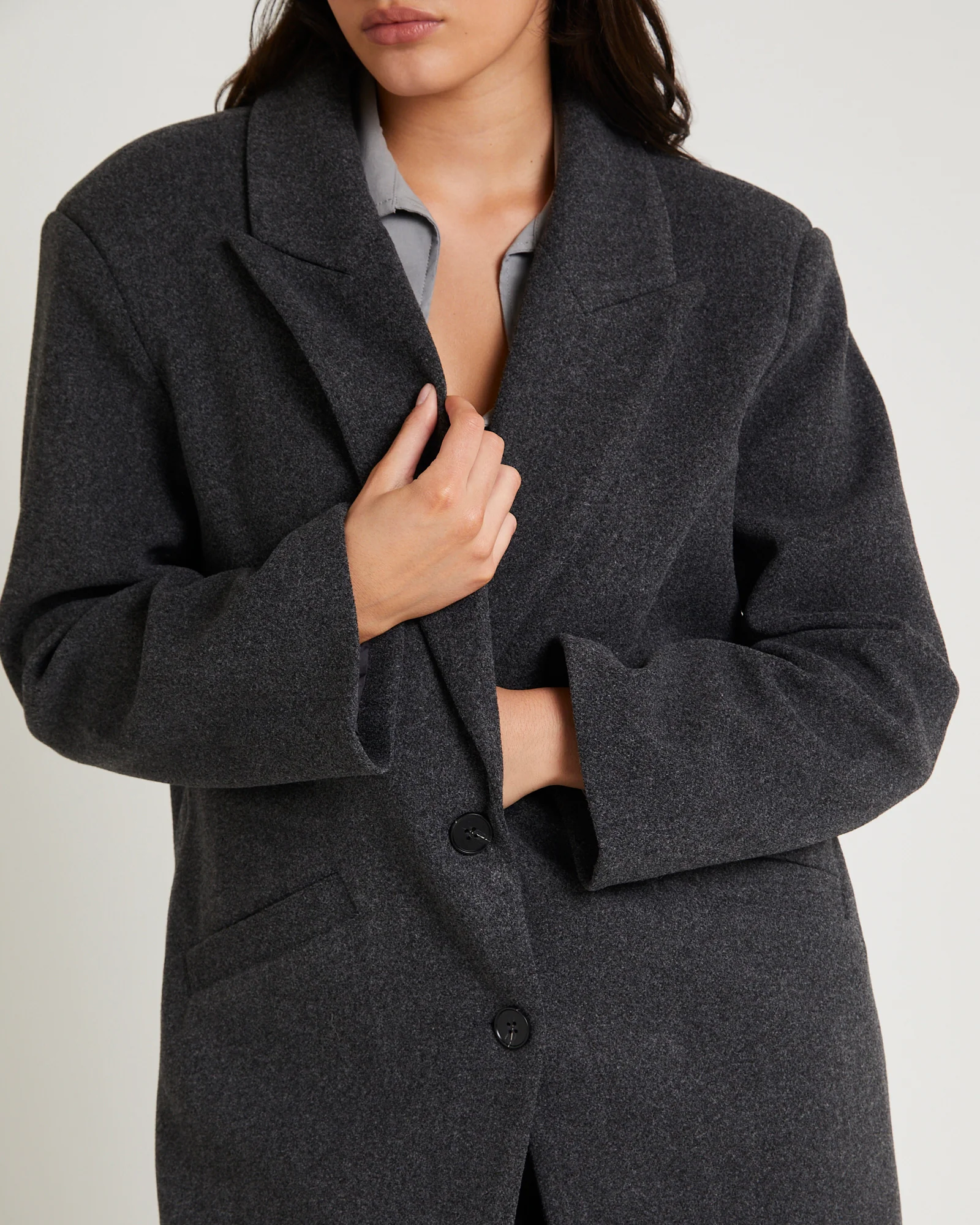 Hailey Melton Oversized Coat - Image 6