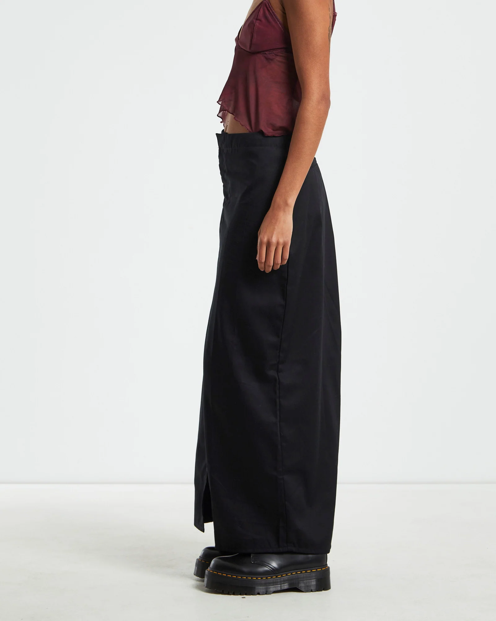 Haisley Cargo Maxi Skirt Black - Image 4