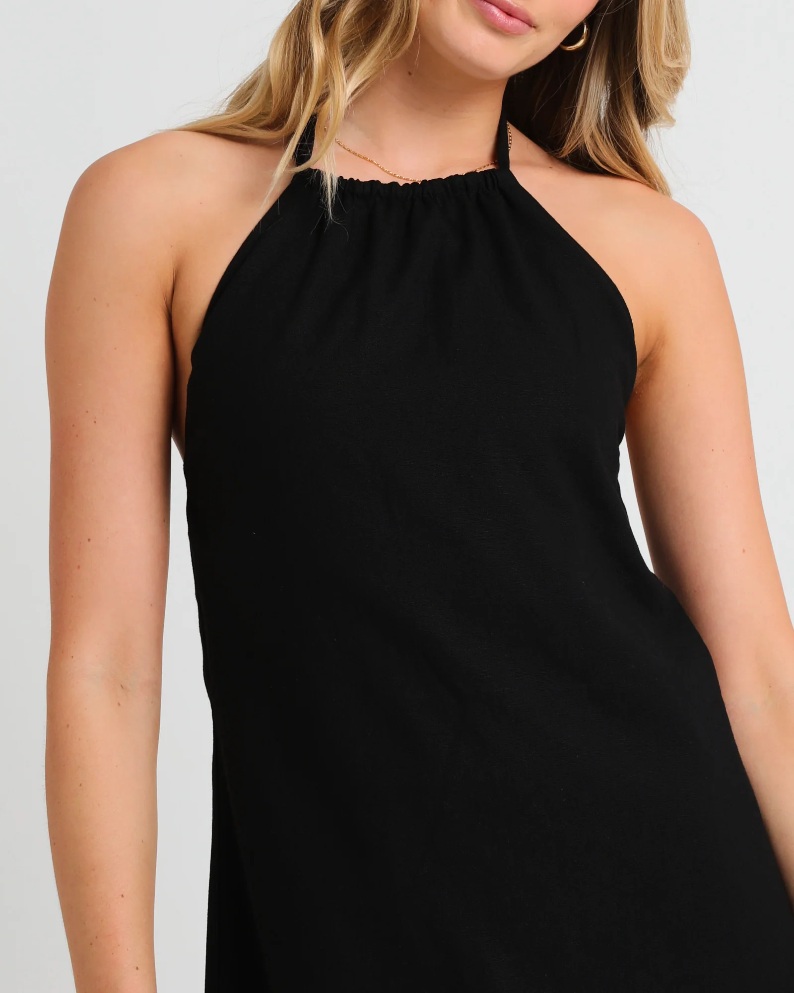 Halcyon Halter Linen Dress - Image 5