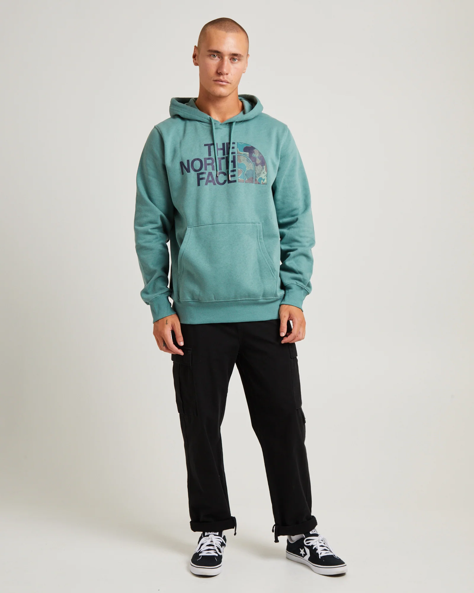 Half Dome Pullover Hoodie Dark Sage - Image 3