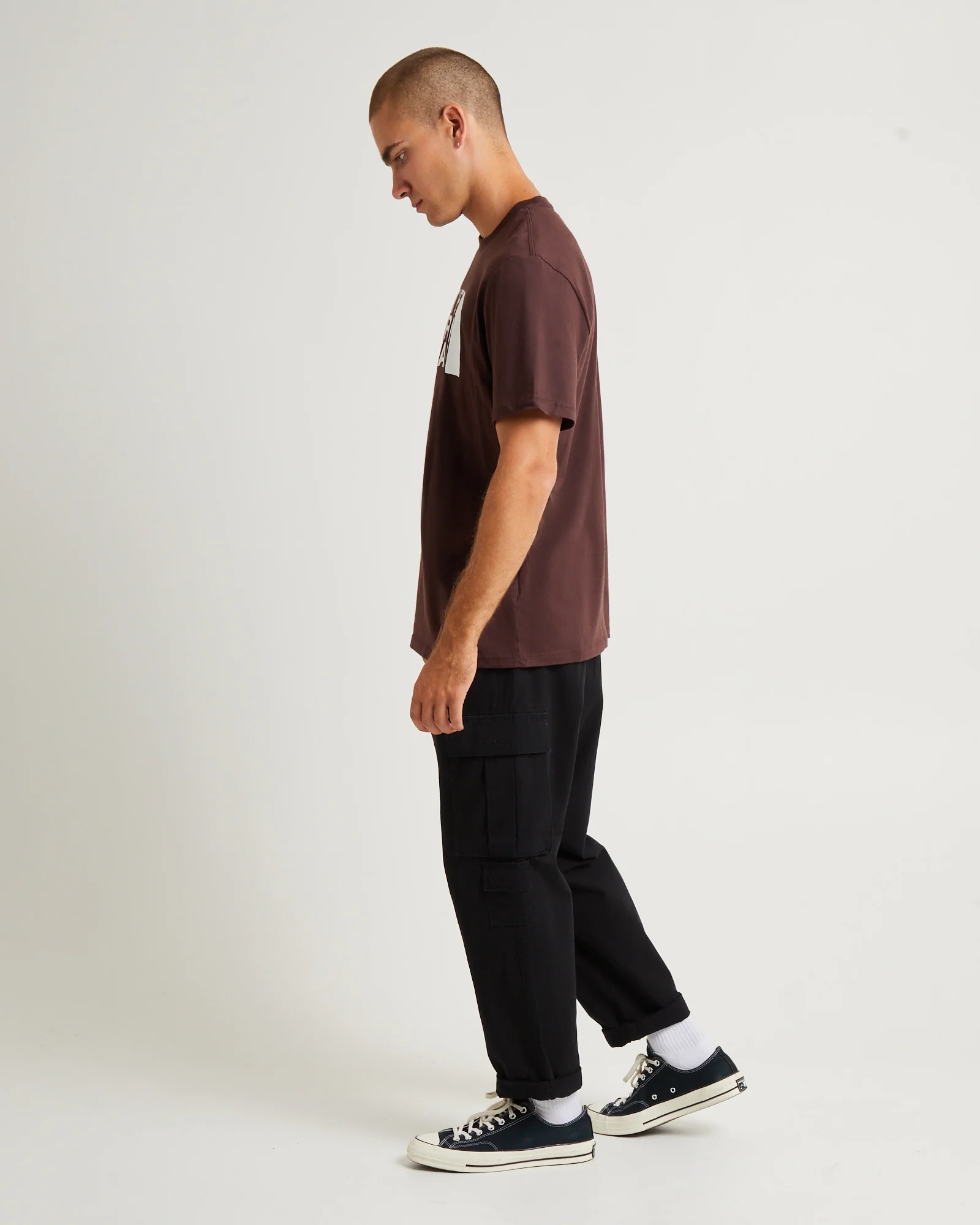 Half Dome Short Sleeve T-Shirt Coal Brown - Image 4
