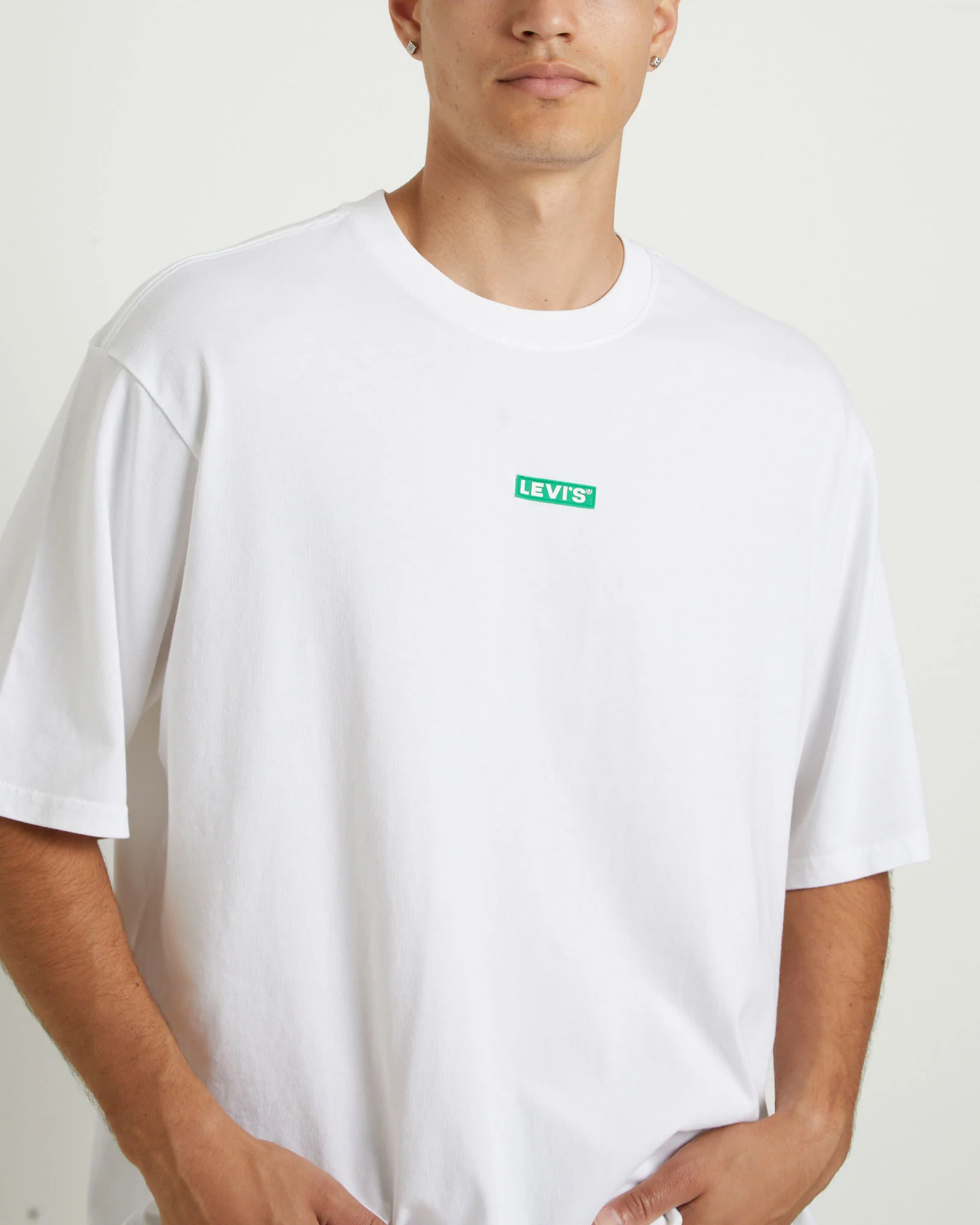 Half Sleeve Baby Tab T-Shirt in Bright White - Image 5