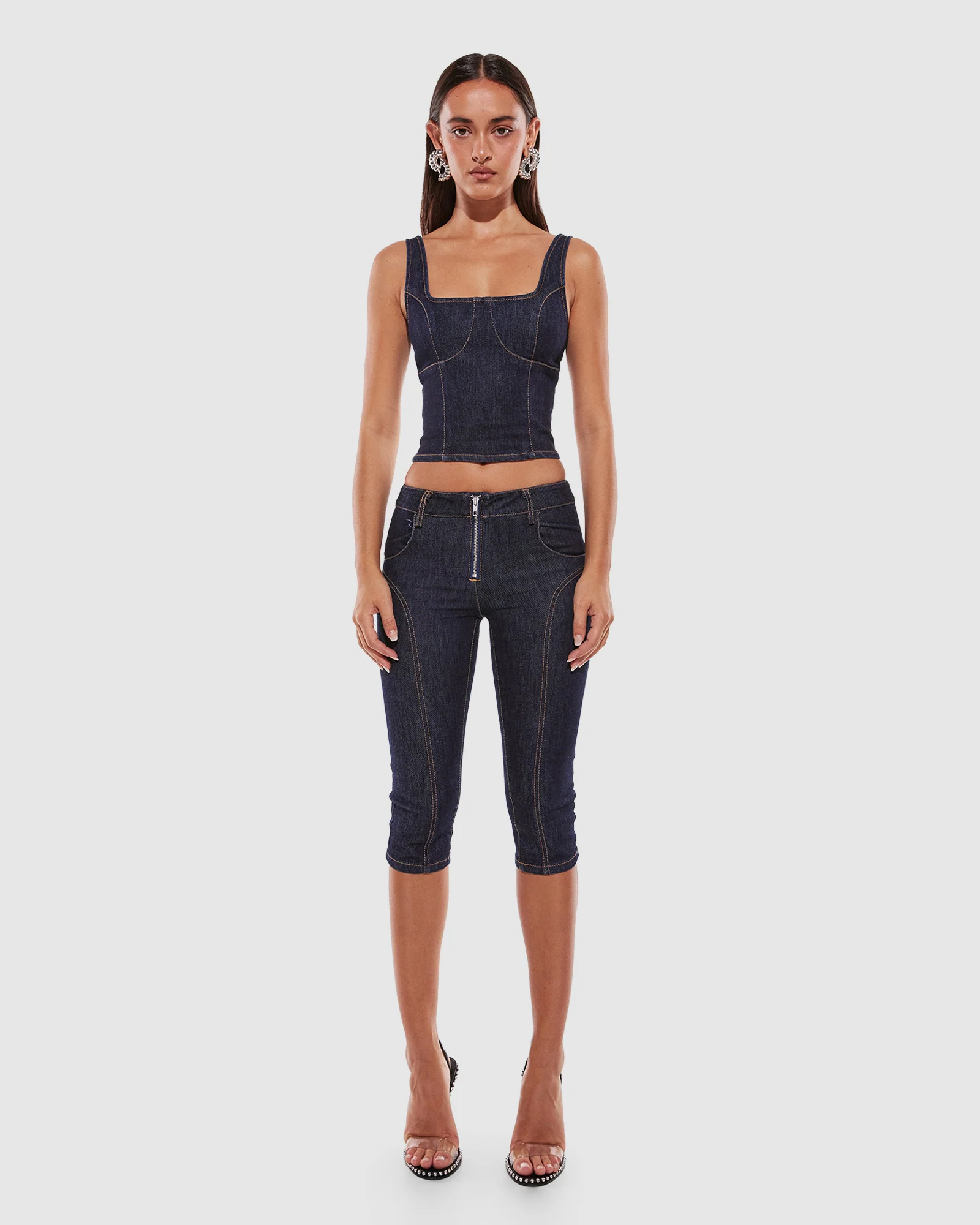 Hannah Capri Denim Pants - Image 3