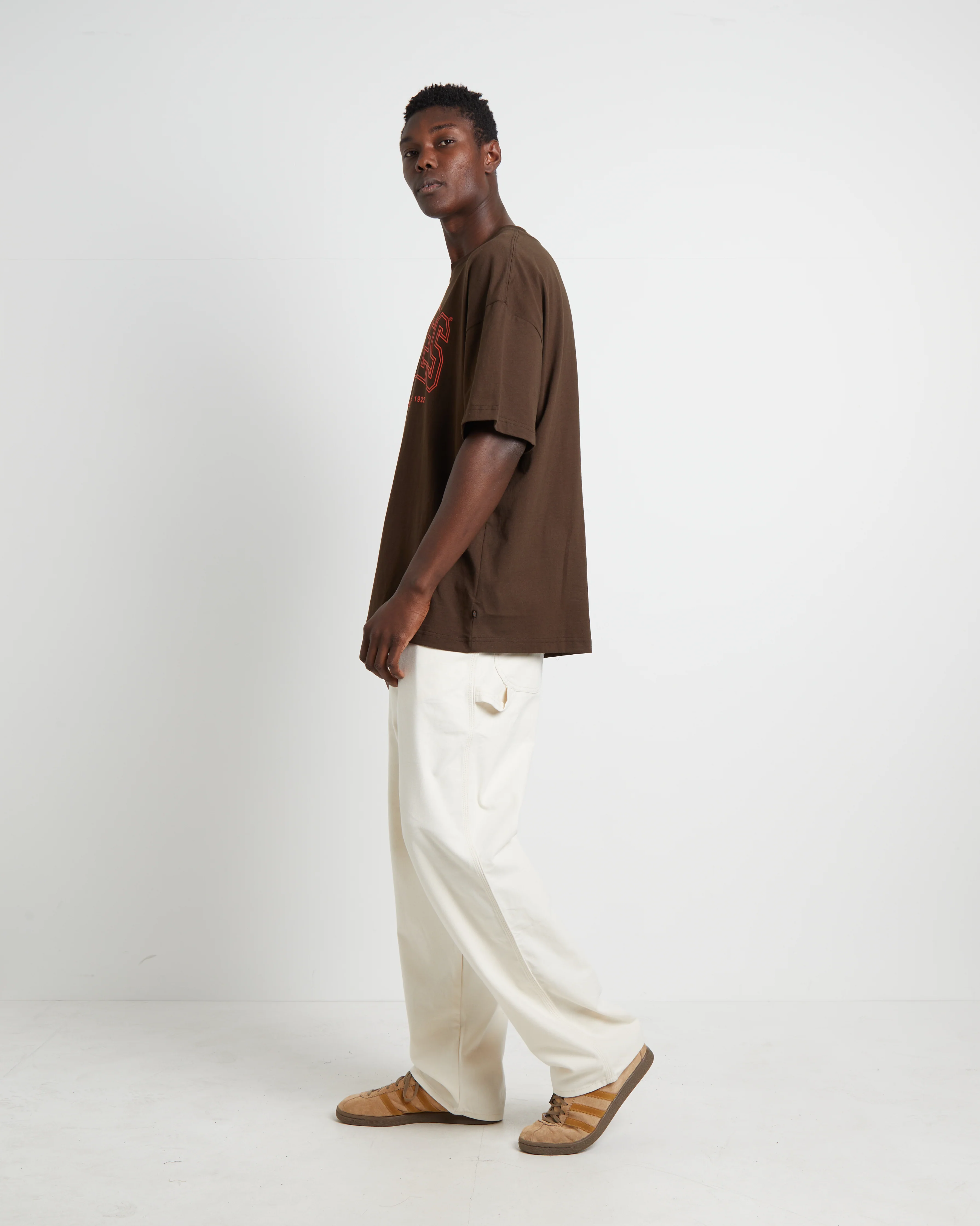 Harker 330 Short Sleeve T-Shirt in Chestnut - Image 4