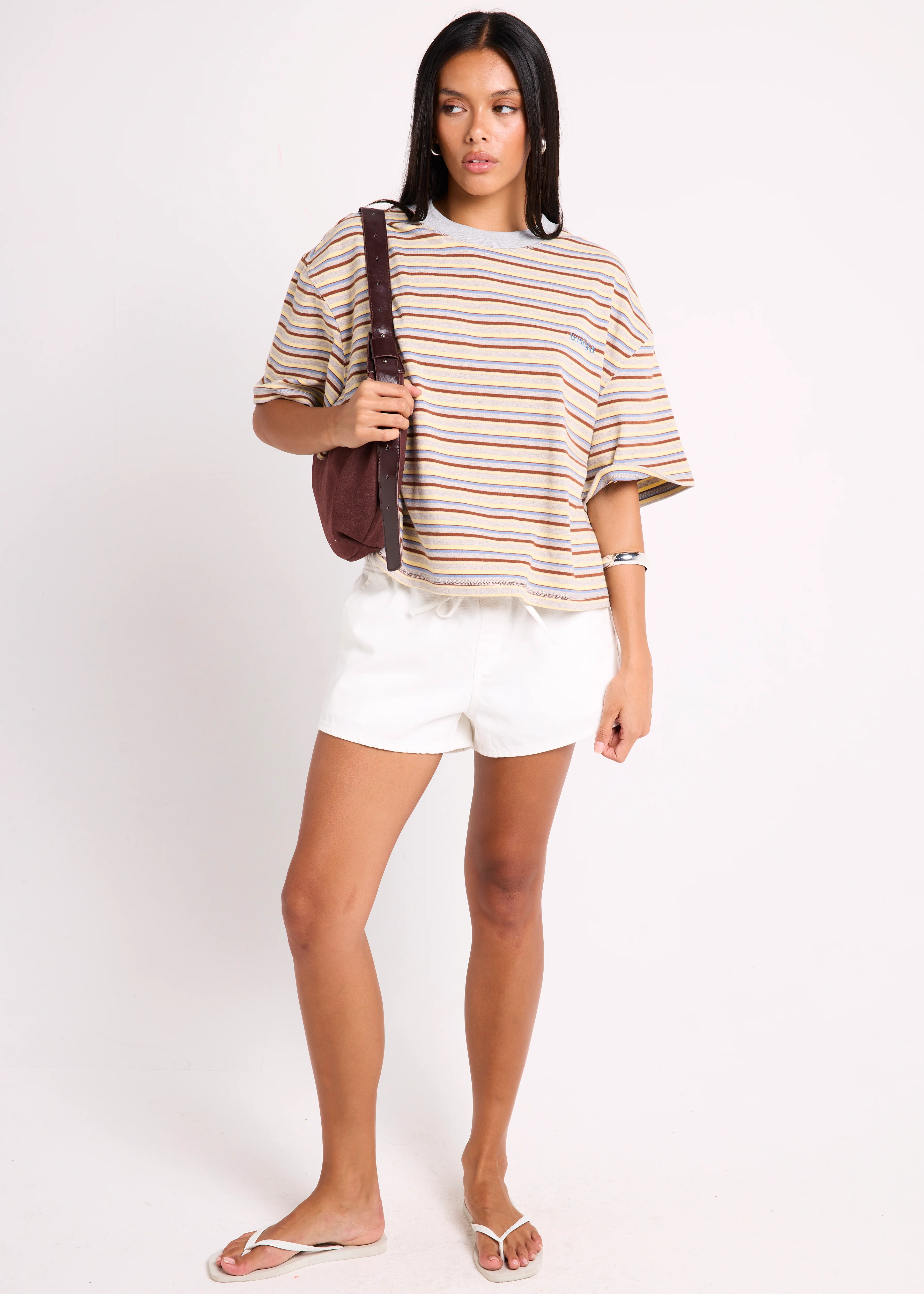 Harlem Striped Boyfriend T-Shirt - Image 2