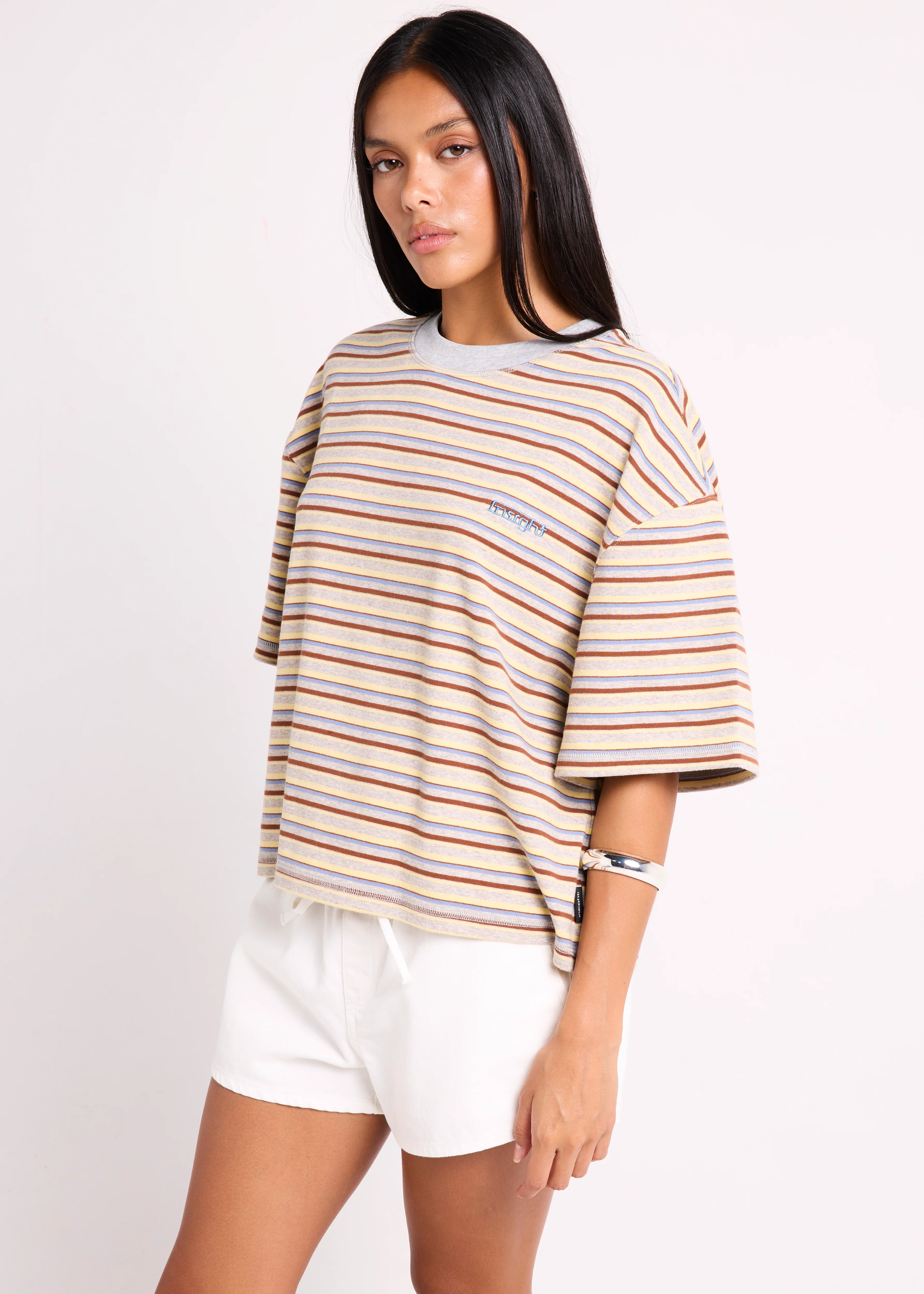Harlem Striped Boyfriend T-Shirt - Image 3