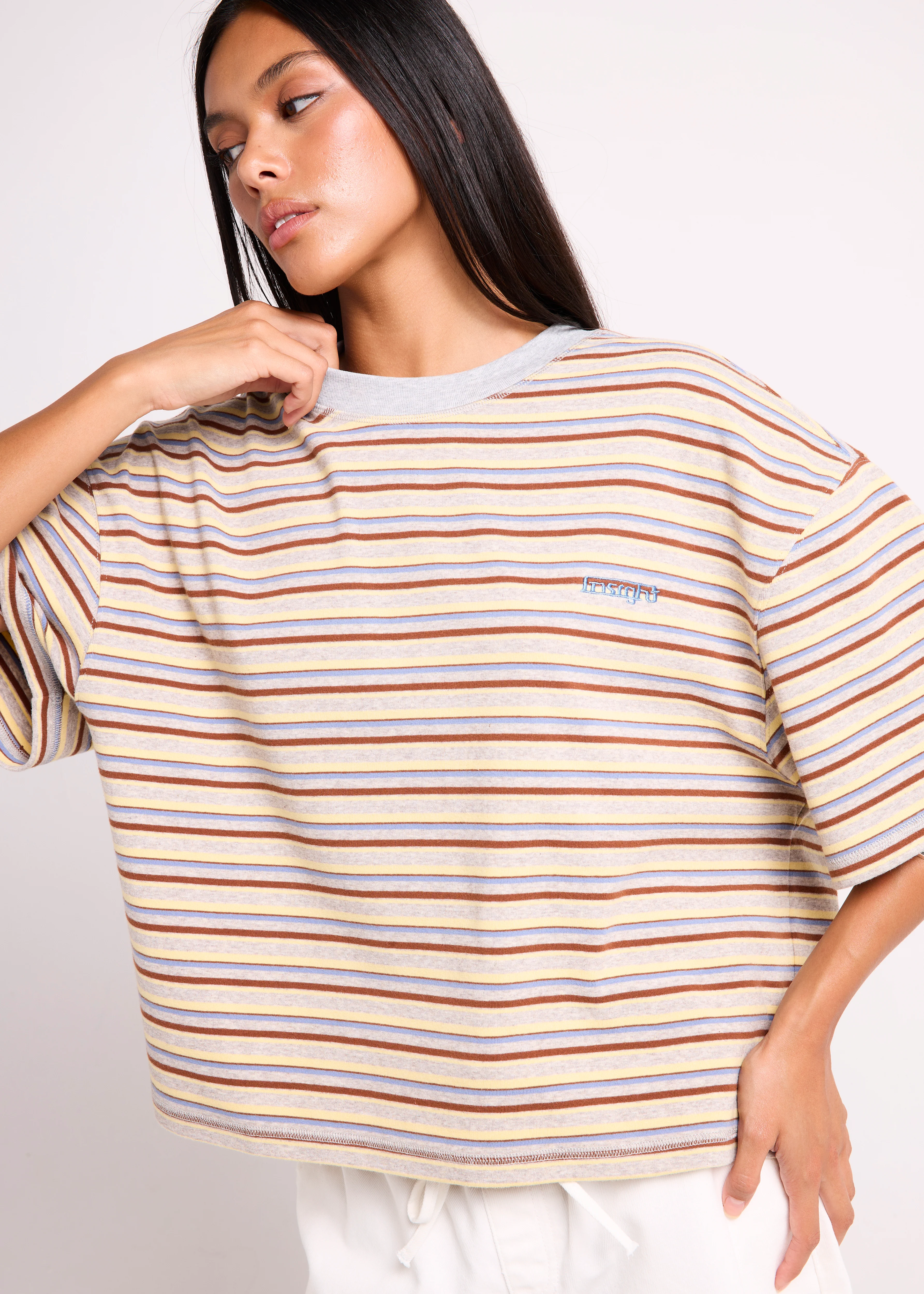 Harlem Striped Boyfriend T-Shirt - Image 5