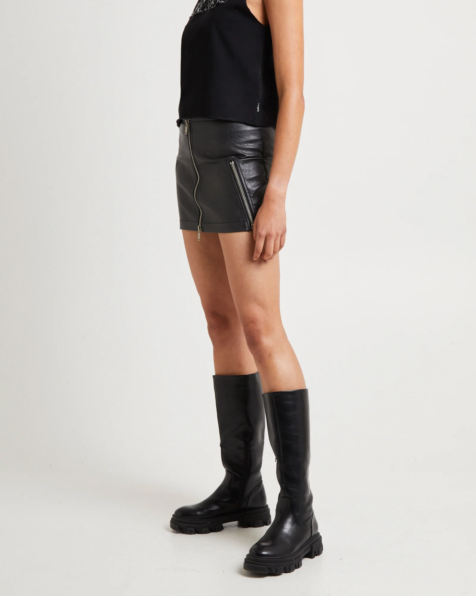 Harley Zip Mini Skirt - Image 4