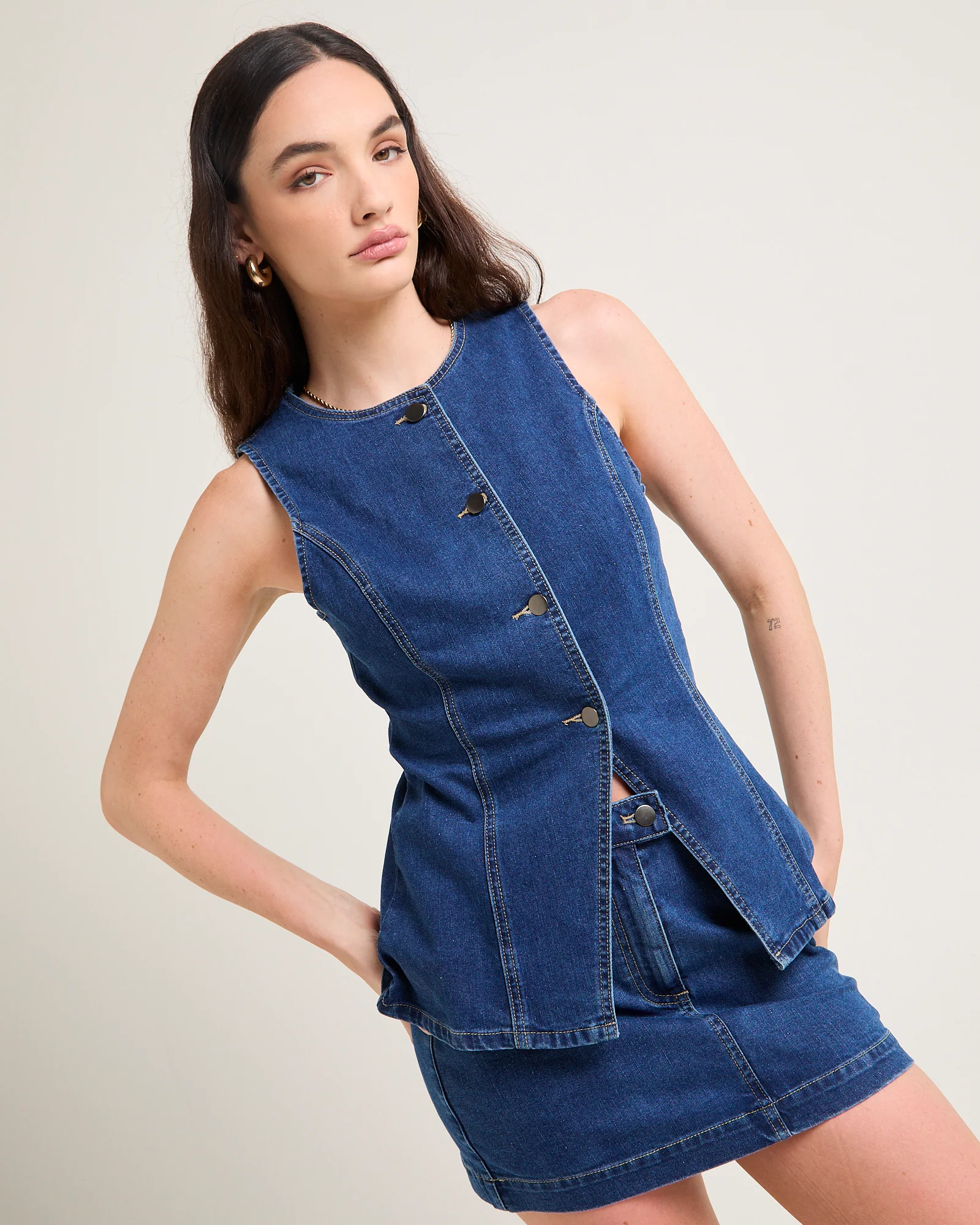 Harper Denim Vest - Image 5