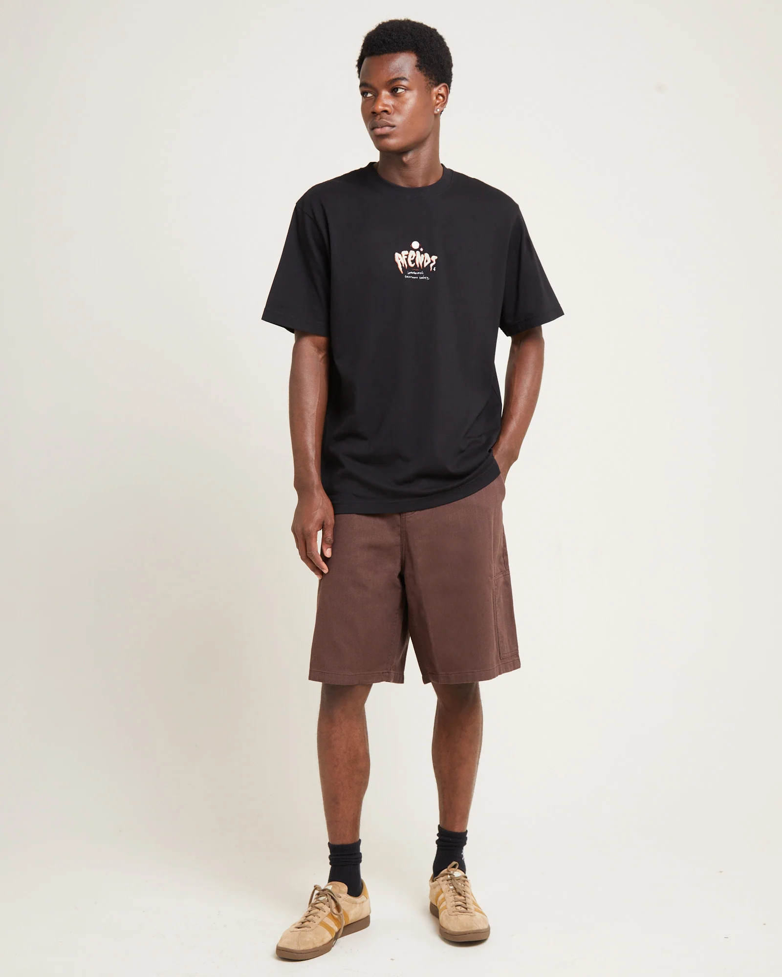 Harper Recycled Carpenter Shorts Coffee Brown - Image 3