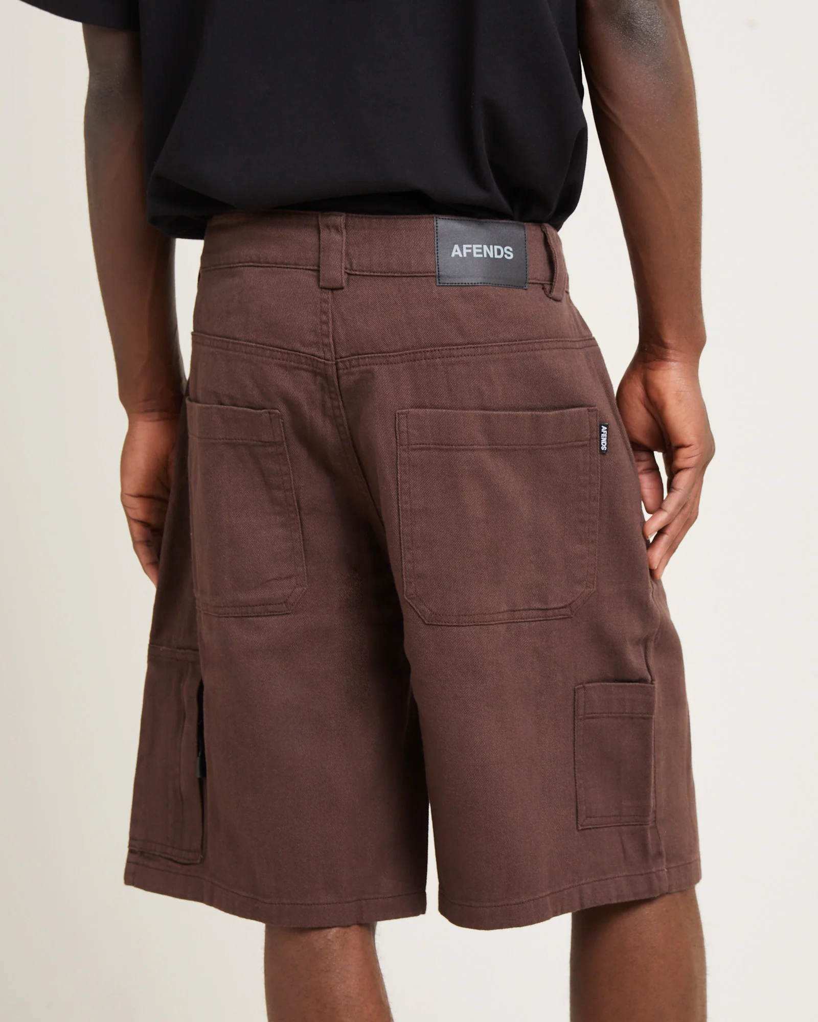 Harper Recycled Carpenter Shorts Coffee Brown - Image 6