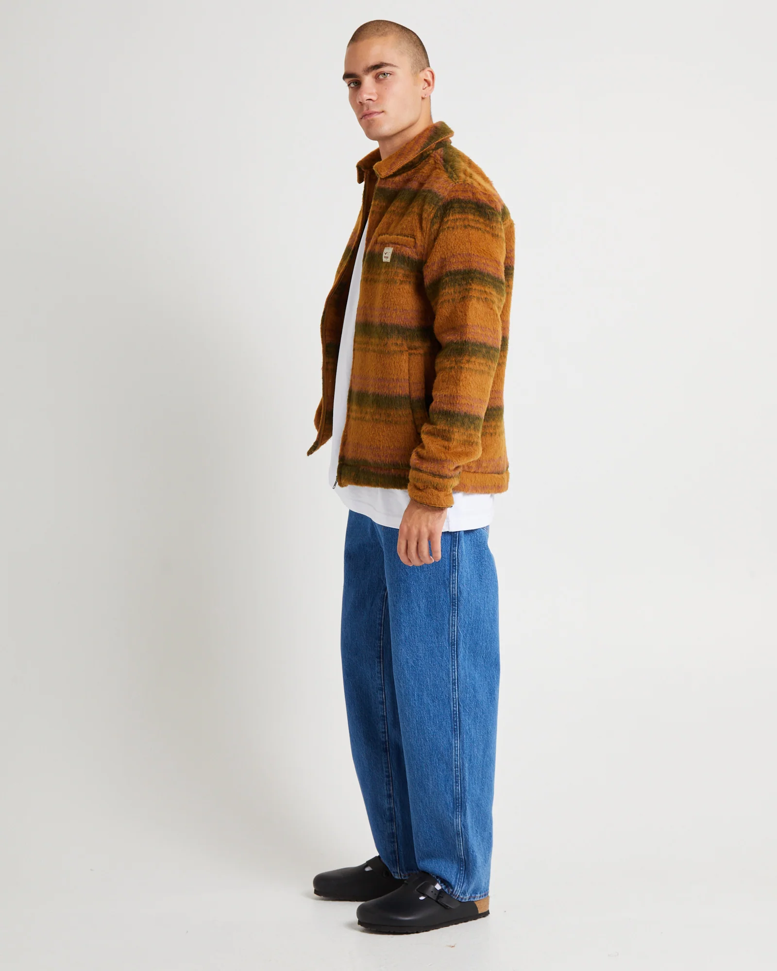 Harrington Jacket Brushed Rust - Image 4