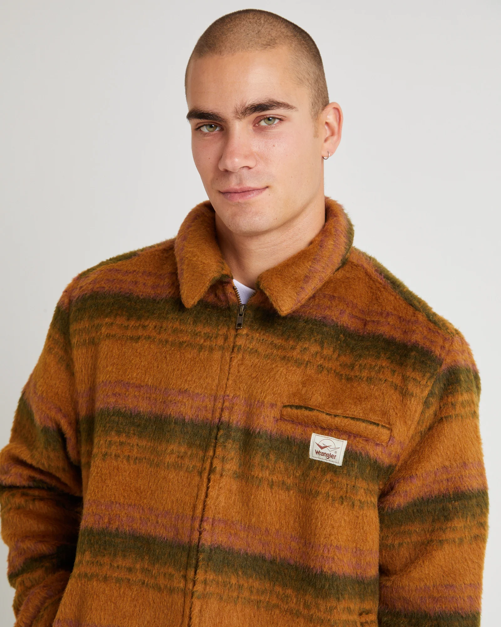 Harrington Jacket Brushed Rust - Image 6