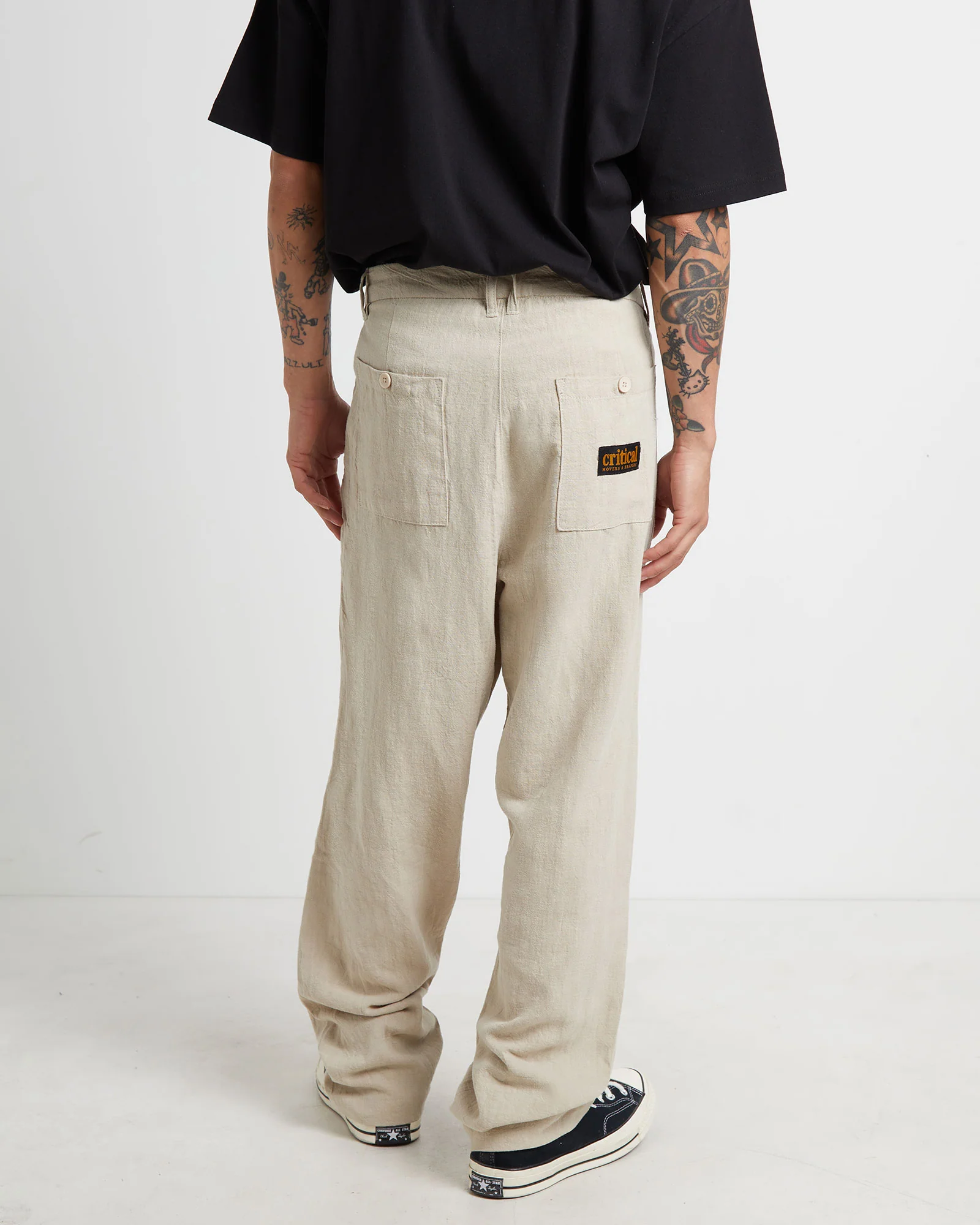 Harrow Pleat Linen Pants - Image 2