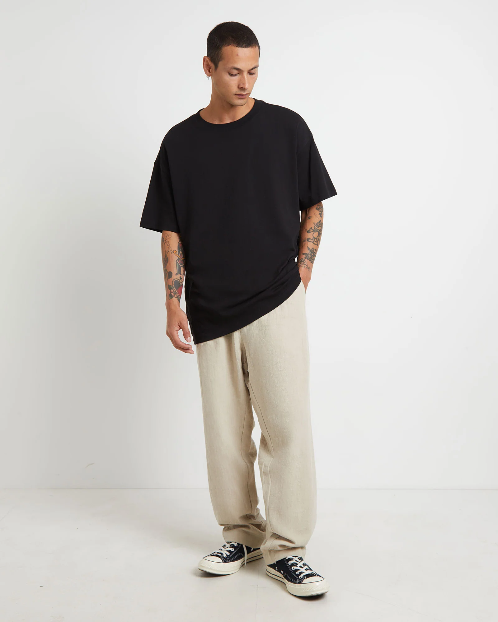 Harrow Pleat Linen Pants - Image 3