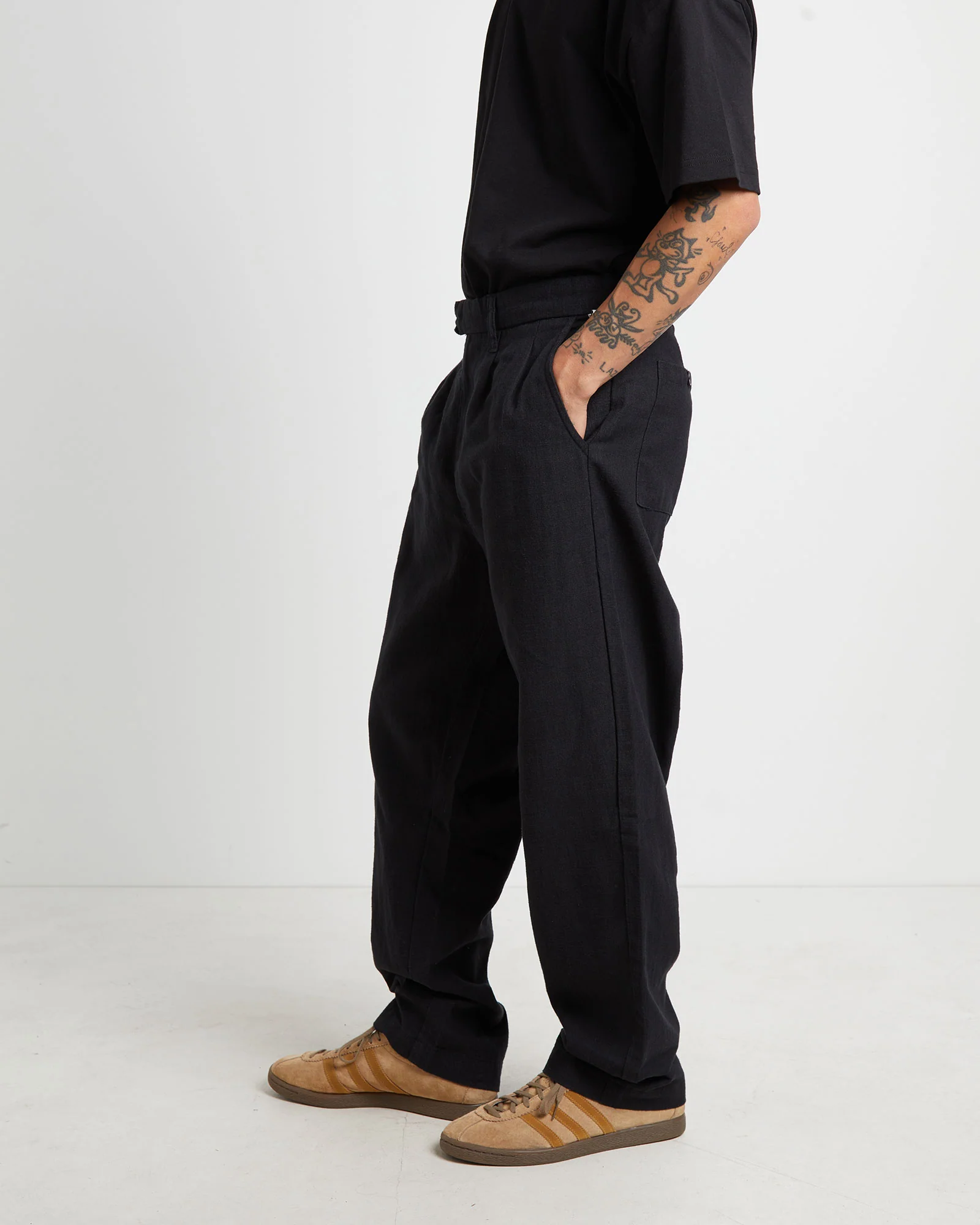 Harrow Pleat Linen Pants - Image 5