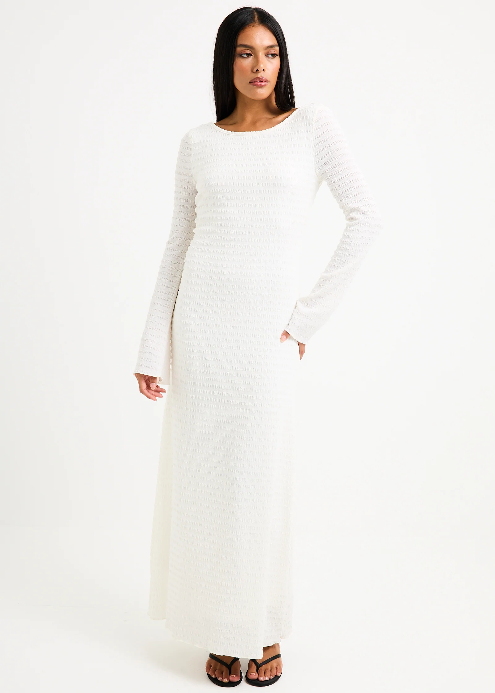 Havana Knit Long Sleeve Dress