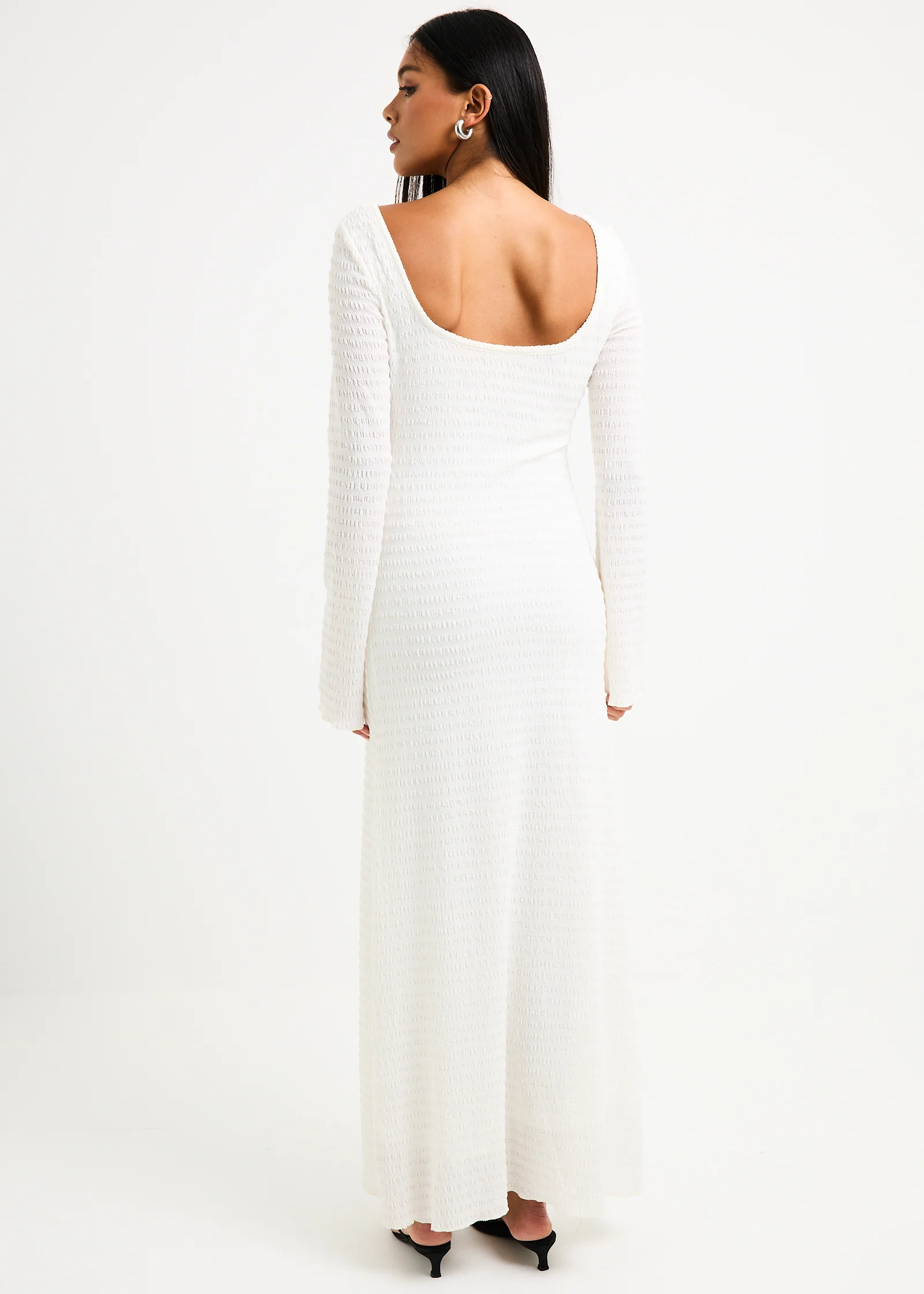 Havana Knit Long Sleeve Dress - Image 2