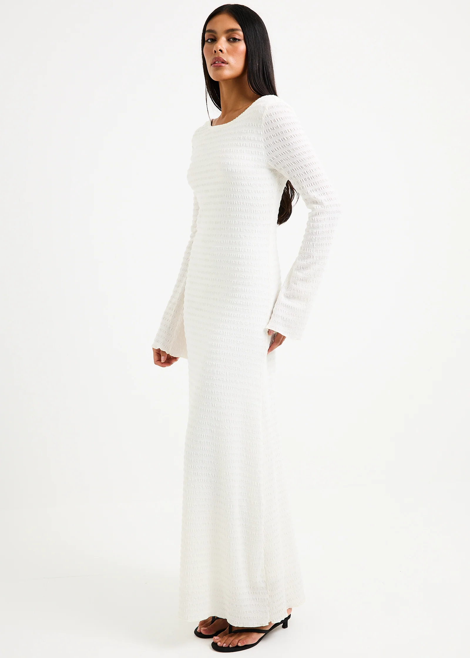 Havana Knit Long Sleeve Dress - Image 4