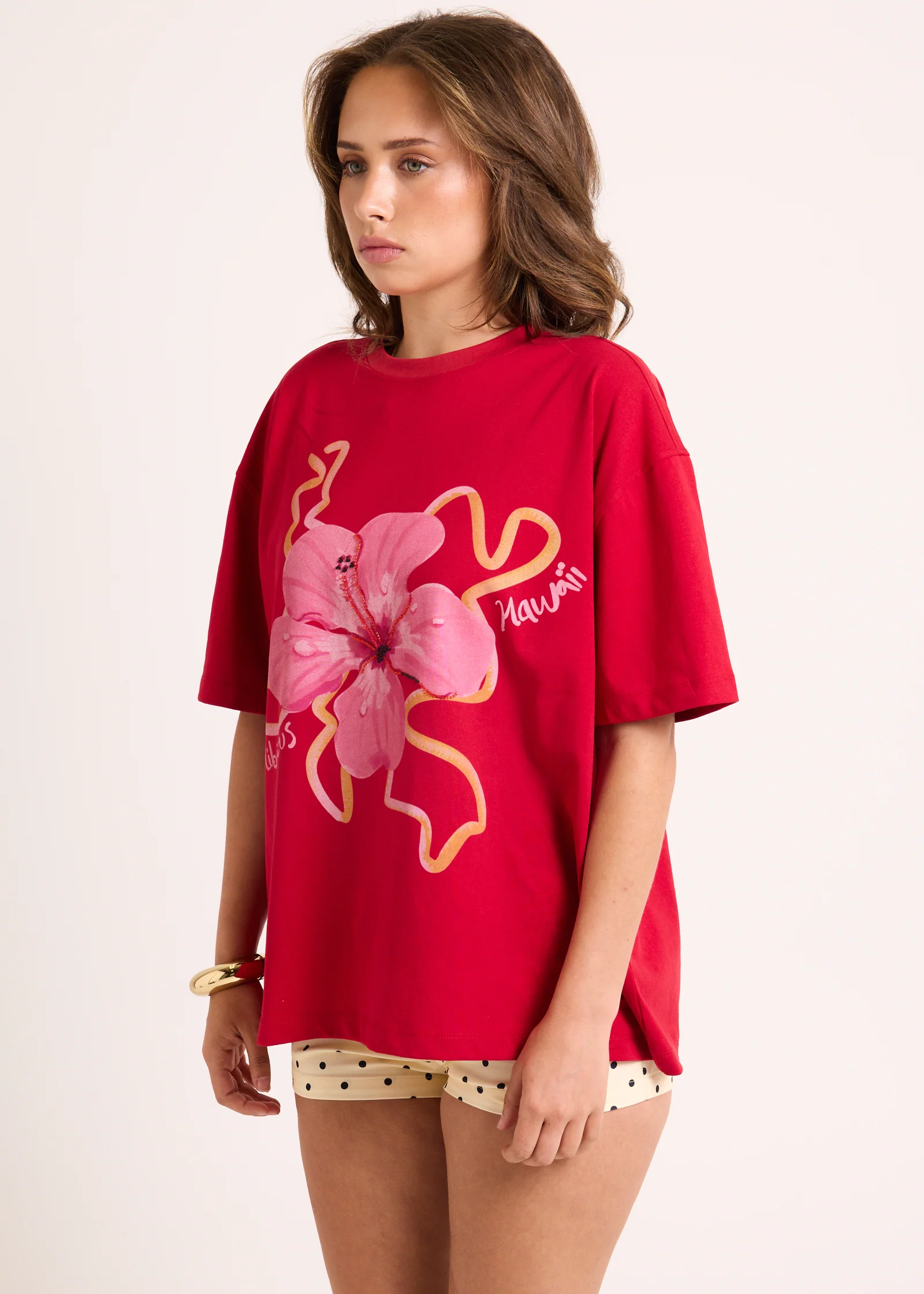 Hawaii Hibiscus Oversized T-Shirt - Image 5