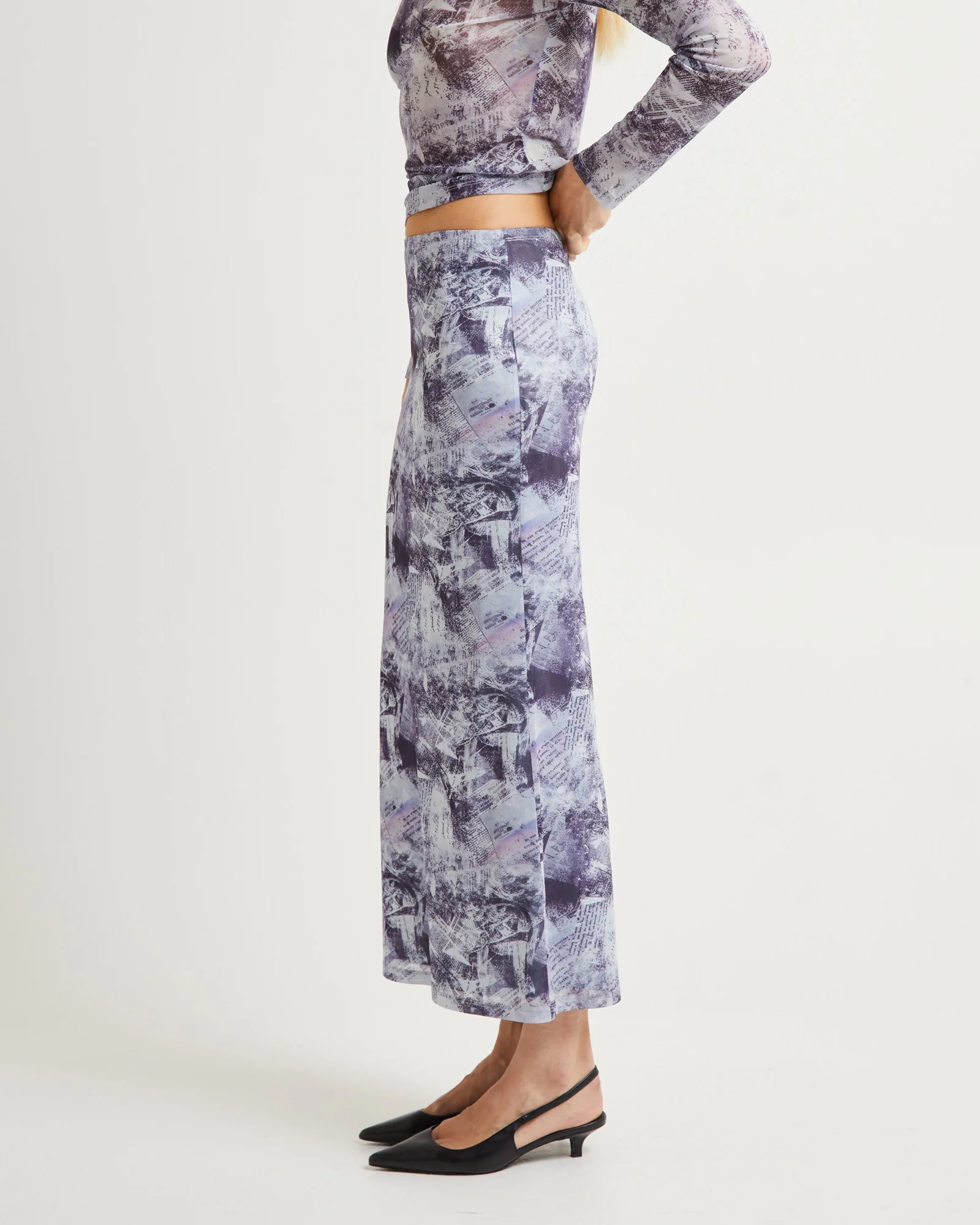 Hazy Mech Midi Skirt - Image 4