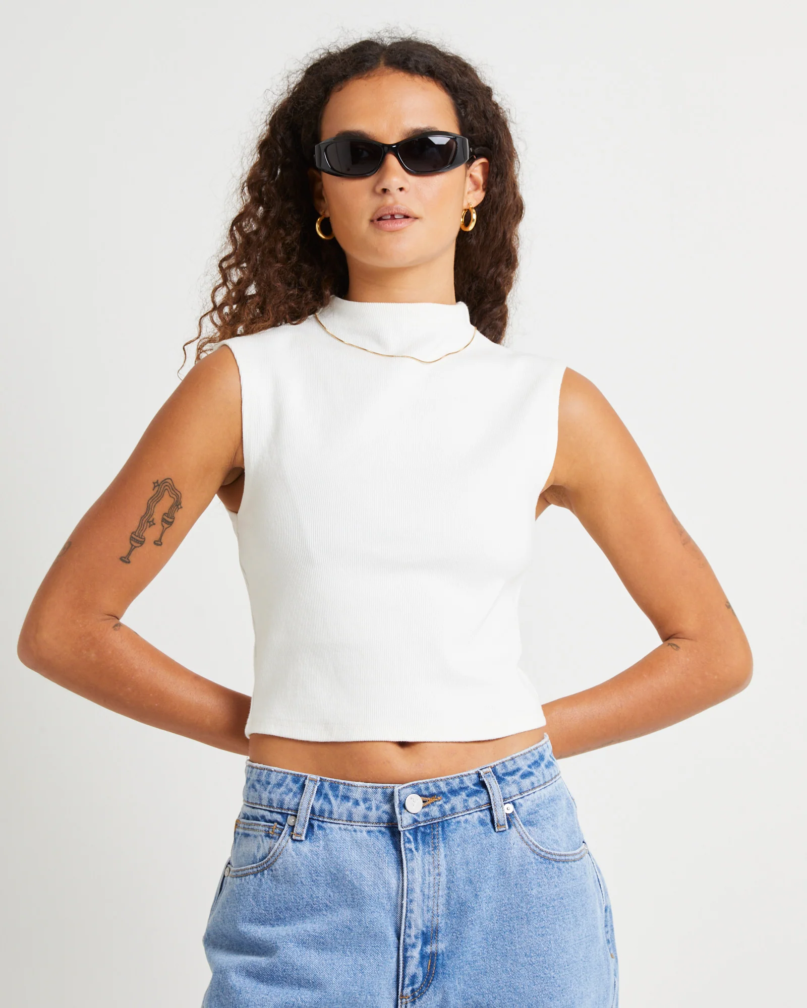 Heather Icon Mock Neck Top - Image 5