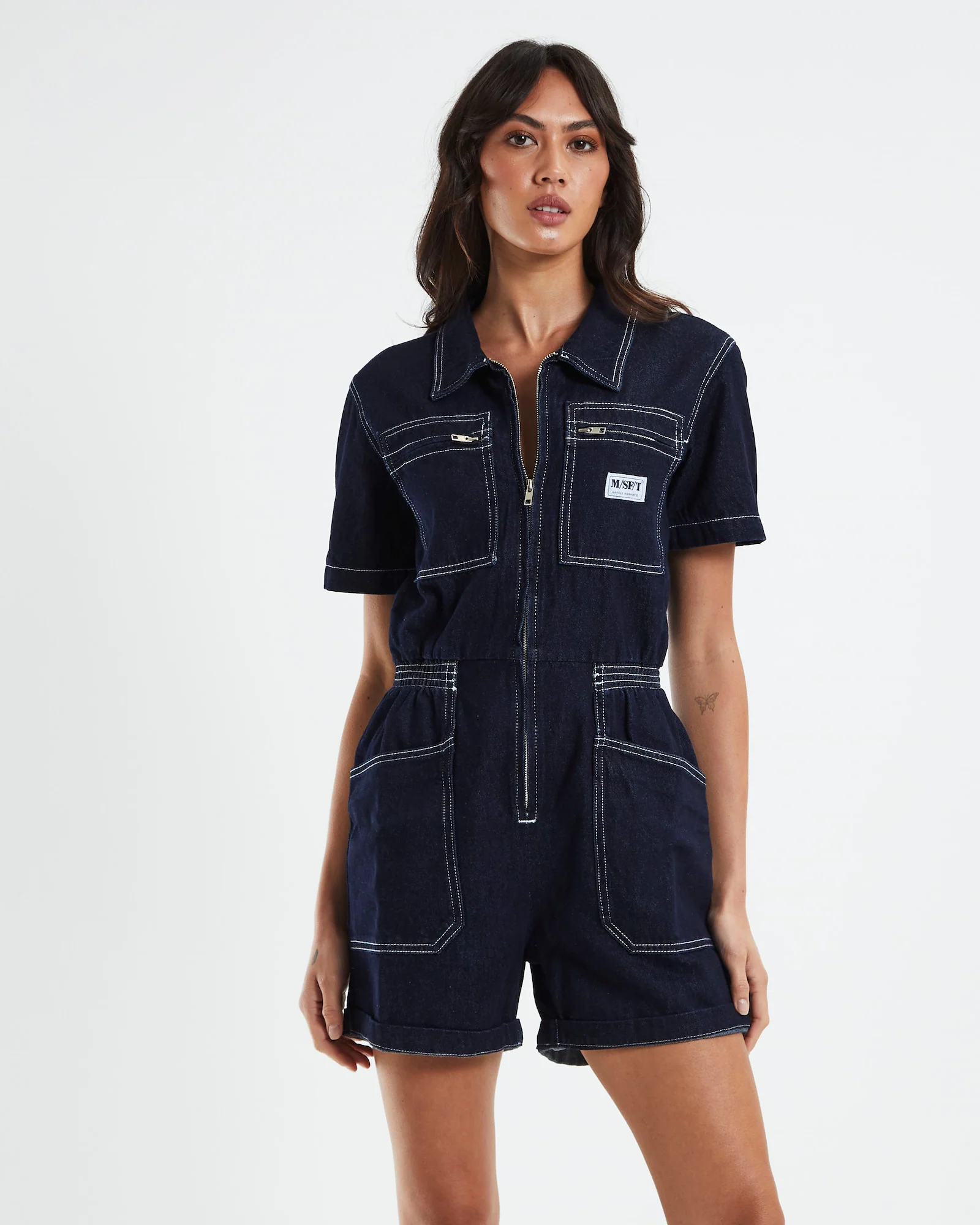 Heavenly People Denim Playsuit - Image 5