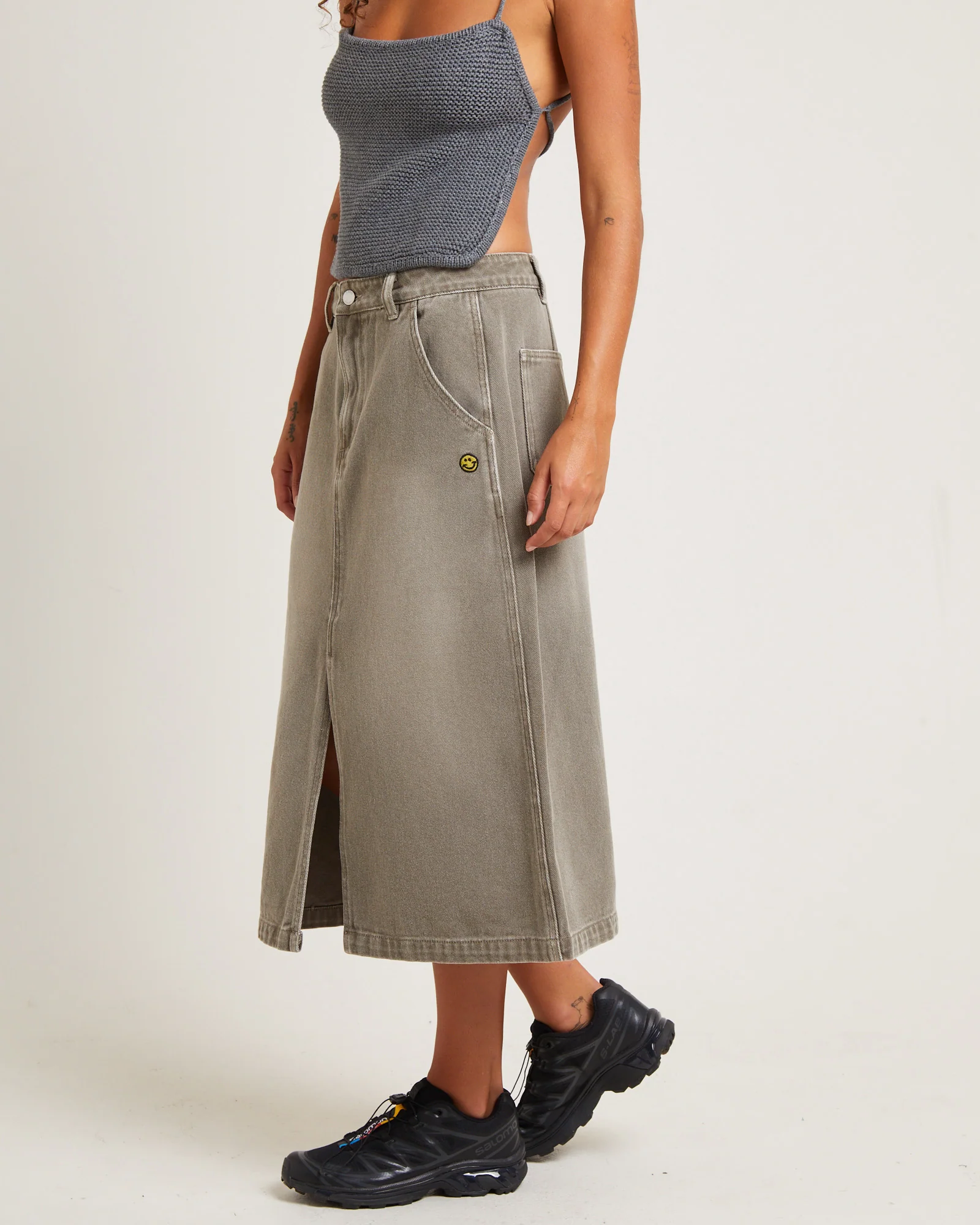 Heavenly People Midi Skirt Bark - Image 4