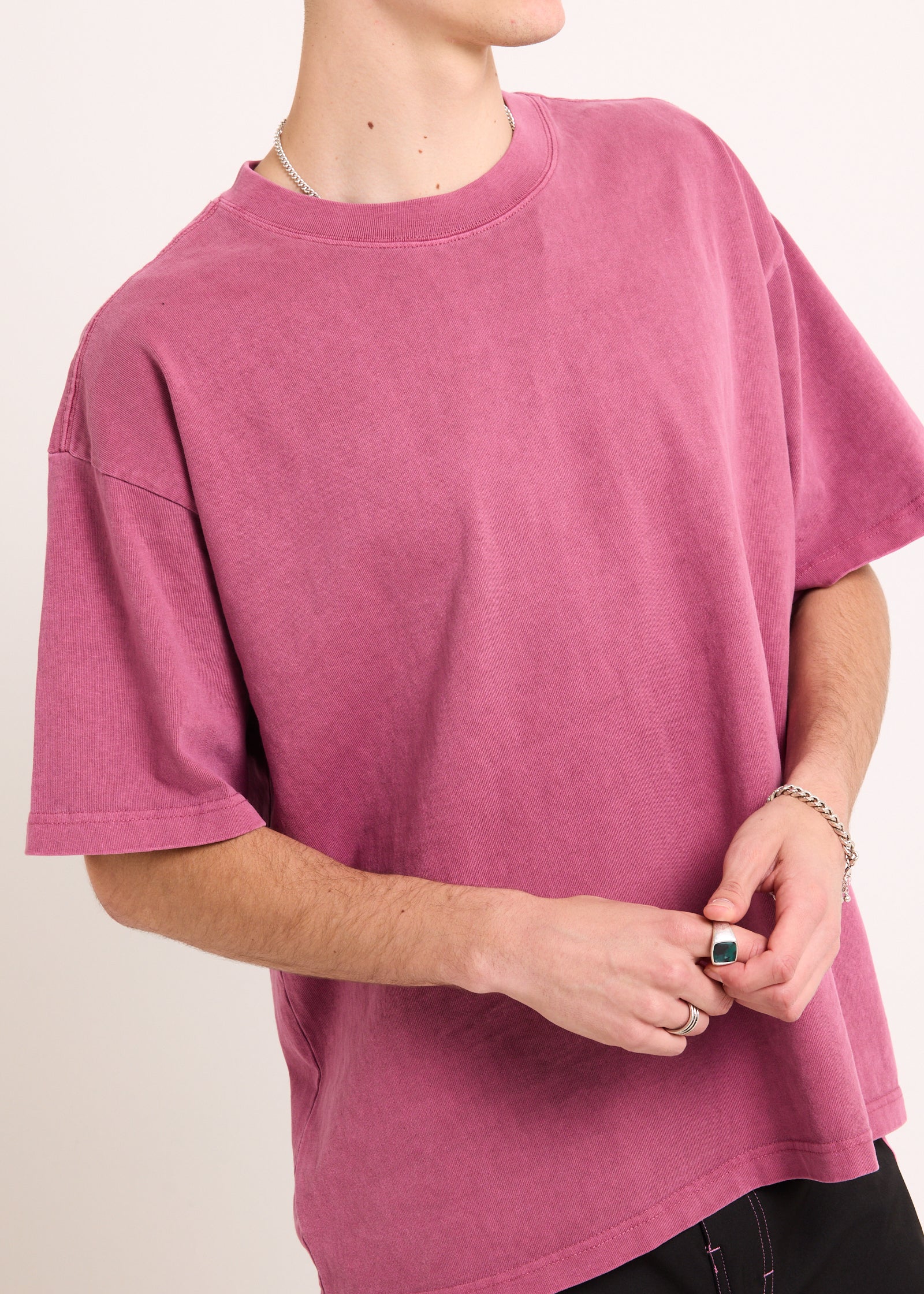 Heavy Crop Washed T-Shirt - Image 5