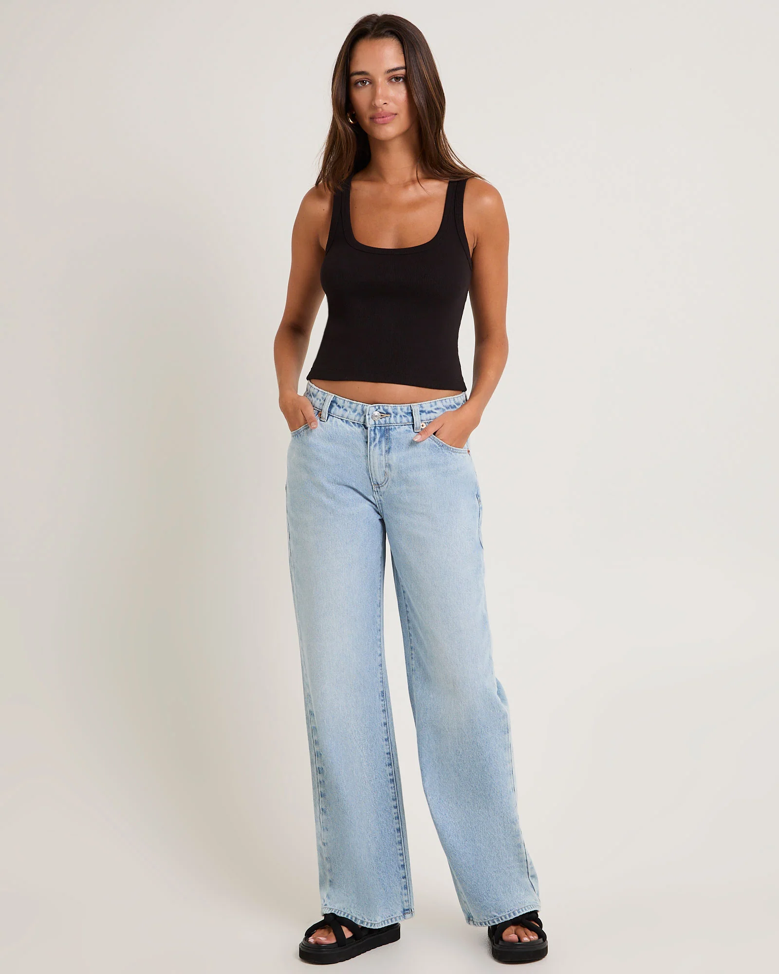 Heidi Low Ranch Denim Jeans - Image 3