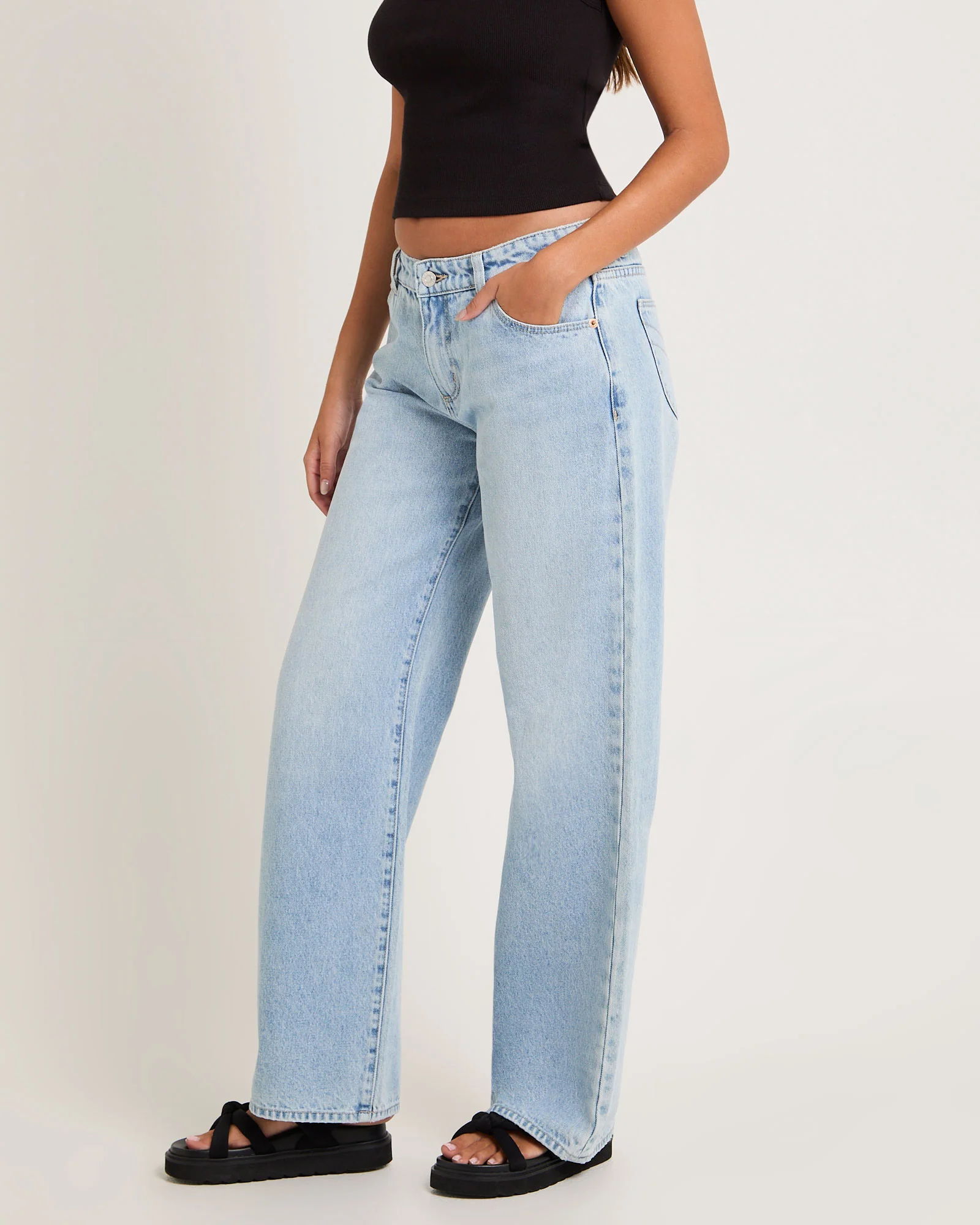 Heidi Low Ranch Denim Jeans - Image 4