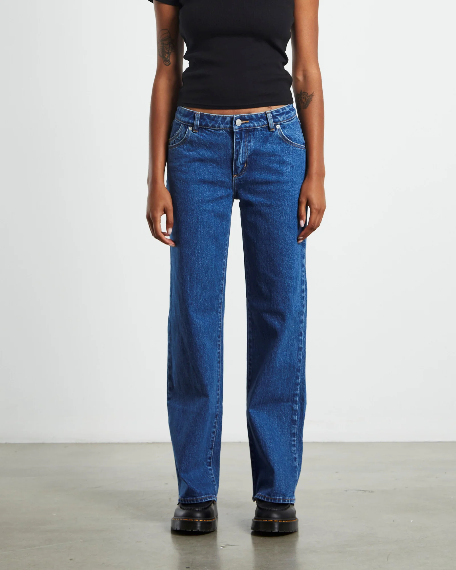 Heidi Low Rise Jeans Organic Vintage Blue