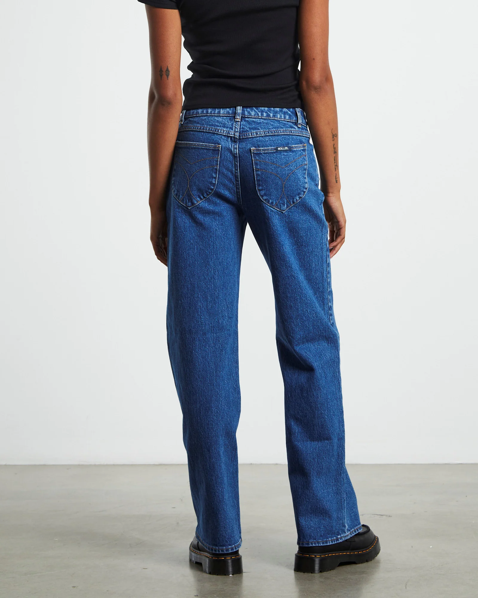Heidi Low Rise Jeans Organic Vintage Blue - Image 2