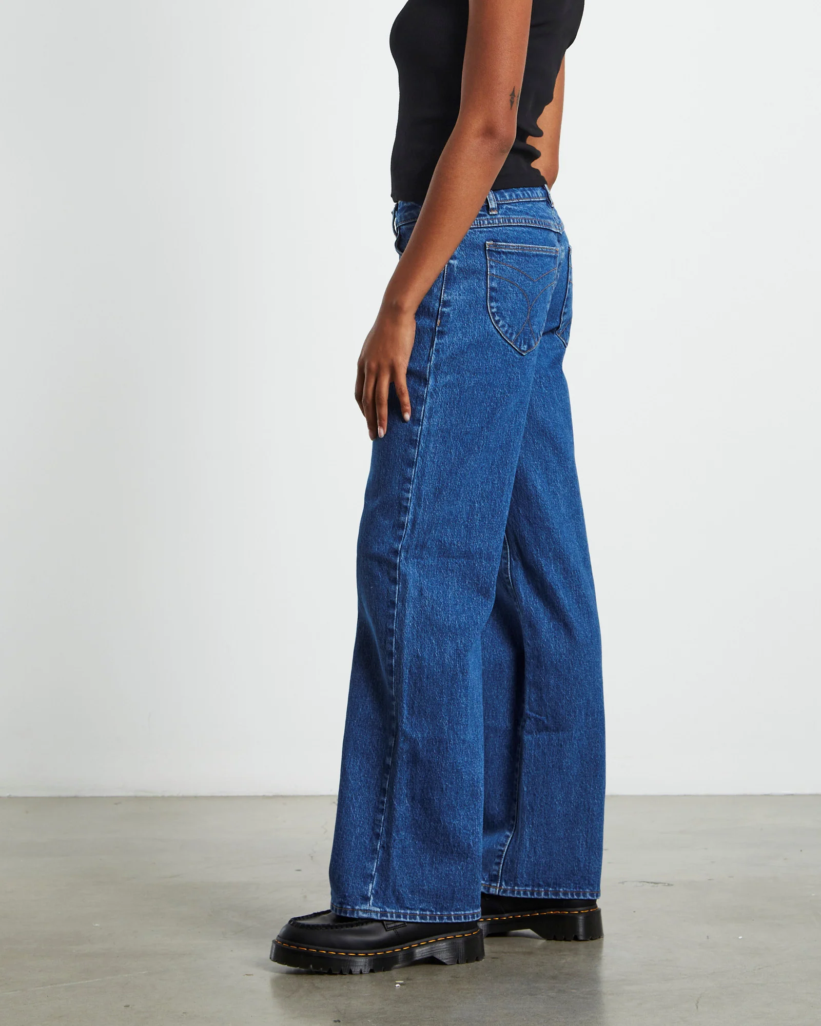 Heidi Low Rise Jeans Organic Vintage Blue - Image 4