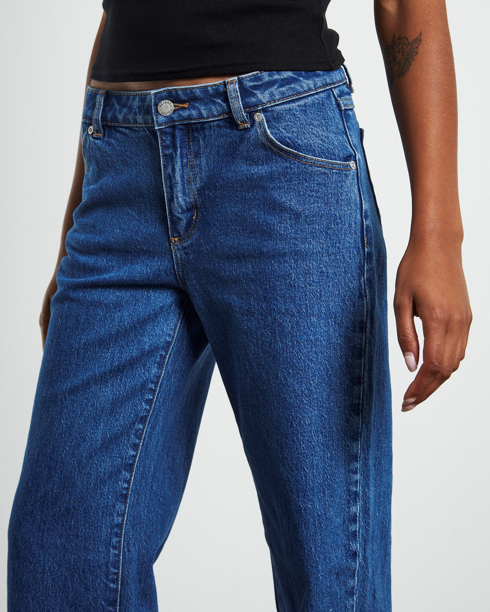 Heidi Low Rise Jeans Organic Vintage Blue - Image 5