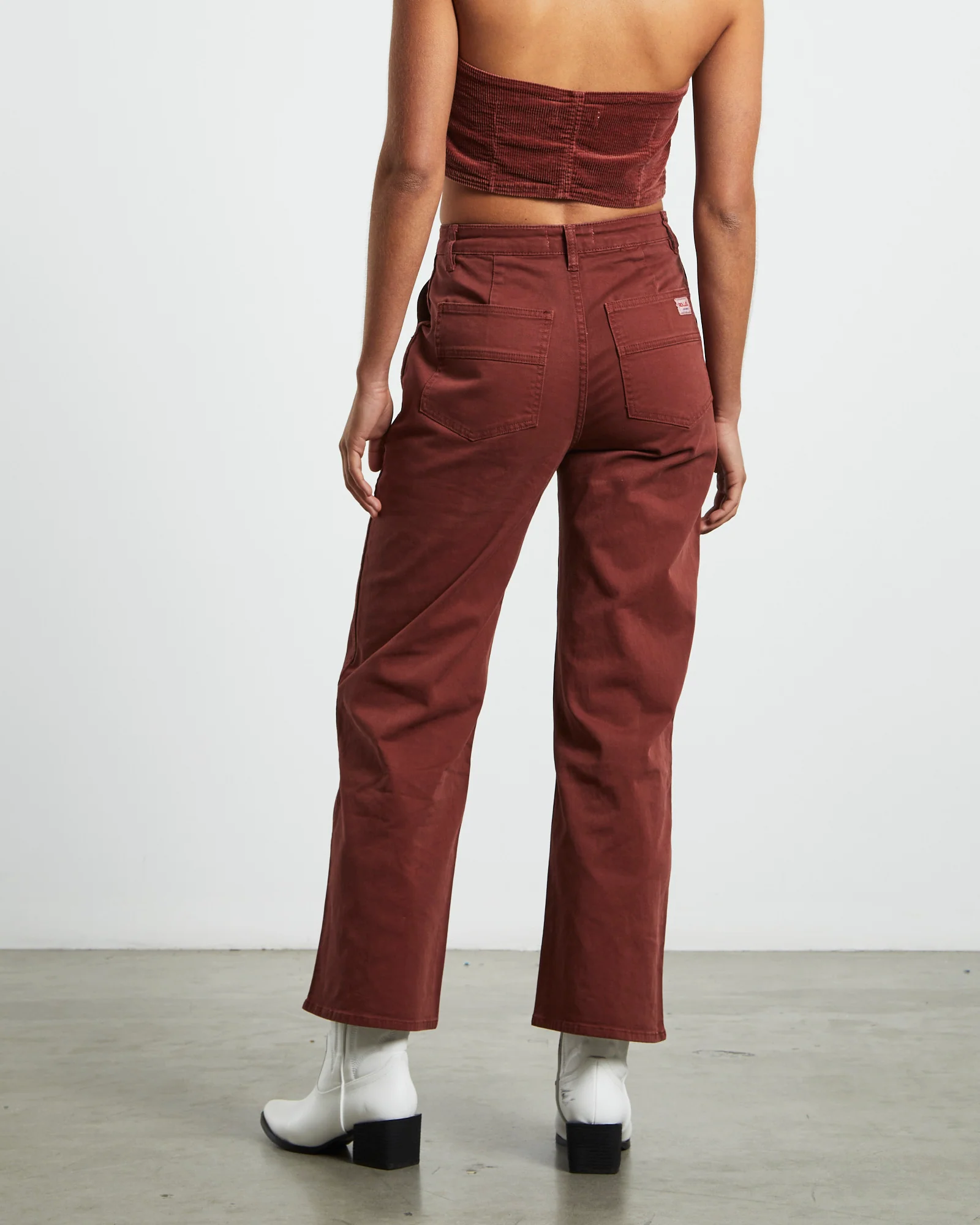 Heidi Trade Pants in Brick Rust - Image 2