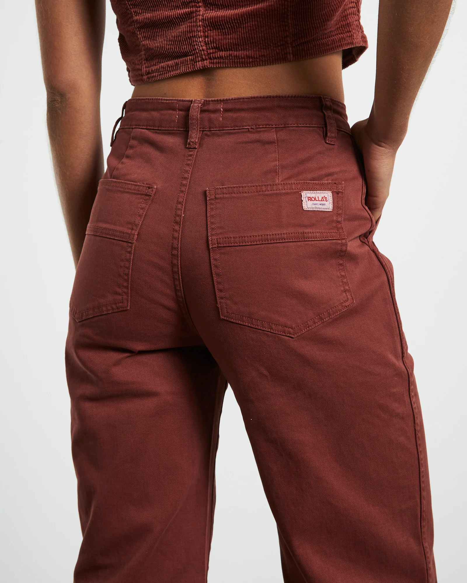 Heidi Trade Pants in Brick Rust - Image 6
