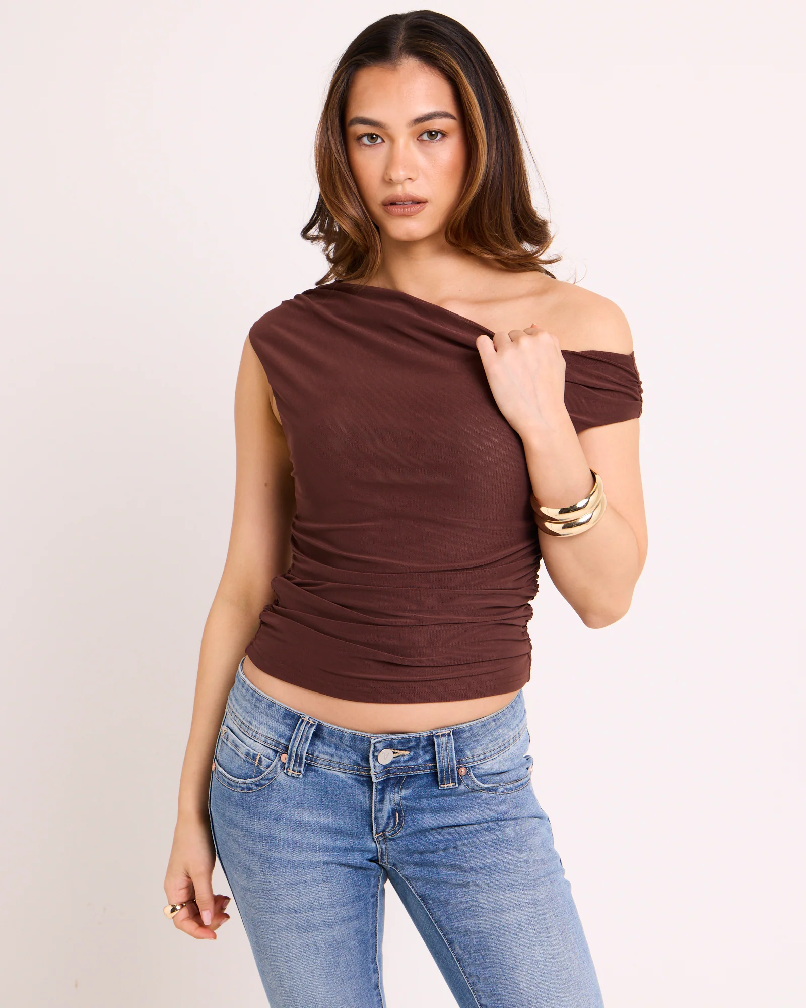 Helena Mesh Asymmetric Top - Image 2