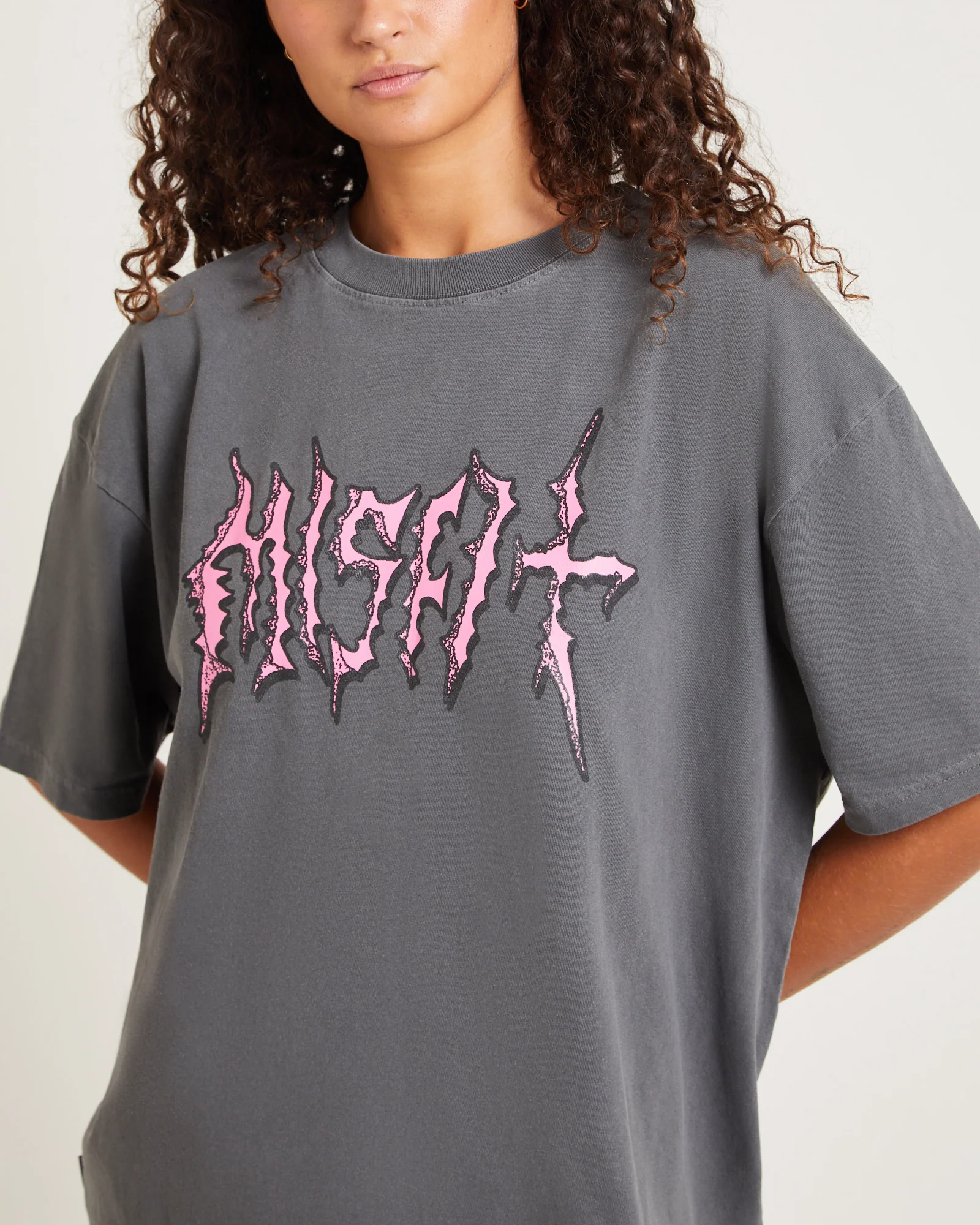 Hell Corner Oversized T-Shirt Charcoal - Image 5