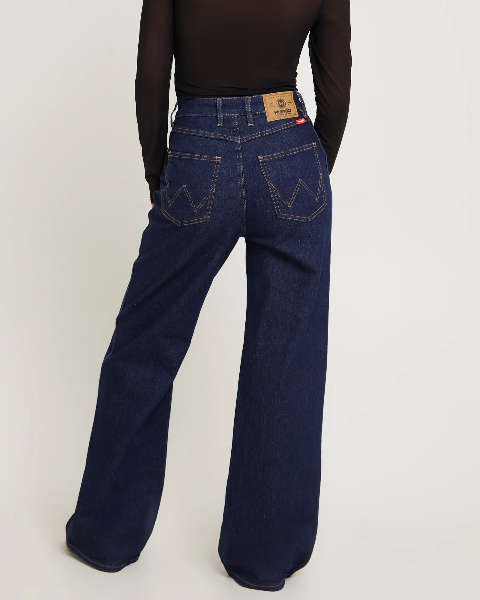 Hi Bells Flared Denim Jeans Highway Black - Image 2