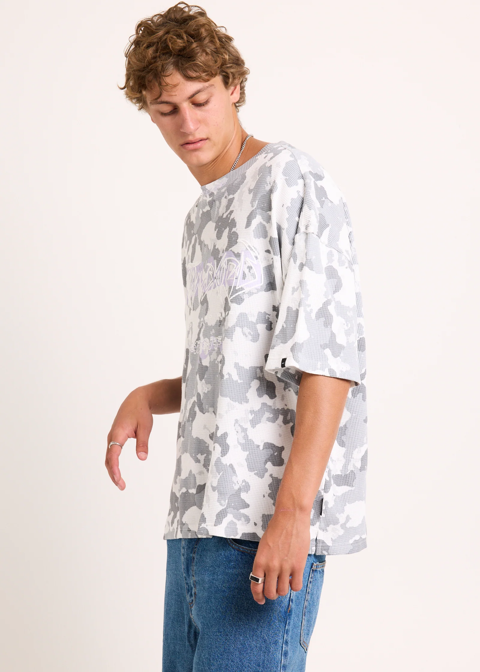 Hicks Waffle Camo T-Shirt - Image 5