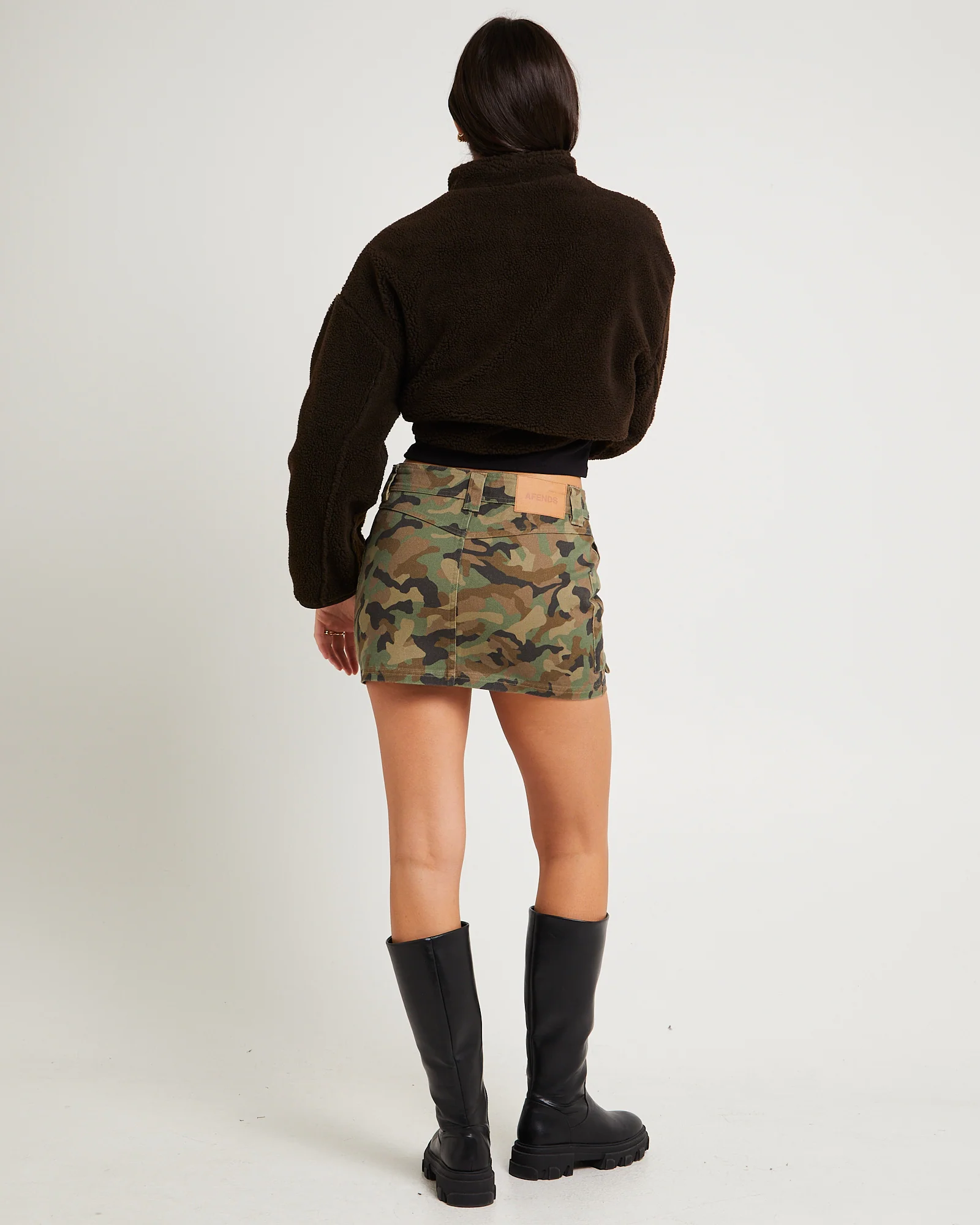 Hidden Low Rise Workwear Skirt - Image 4